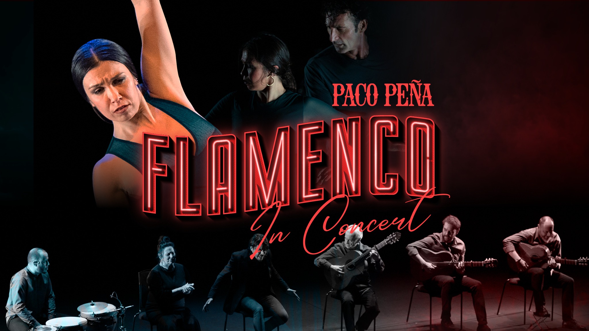 Abstract Touring & Events Facebook ad: TOUR ANNOUNCEMENT: Paco Peña: Flamenco In Concert