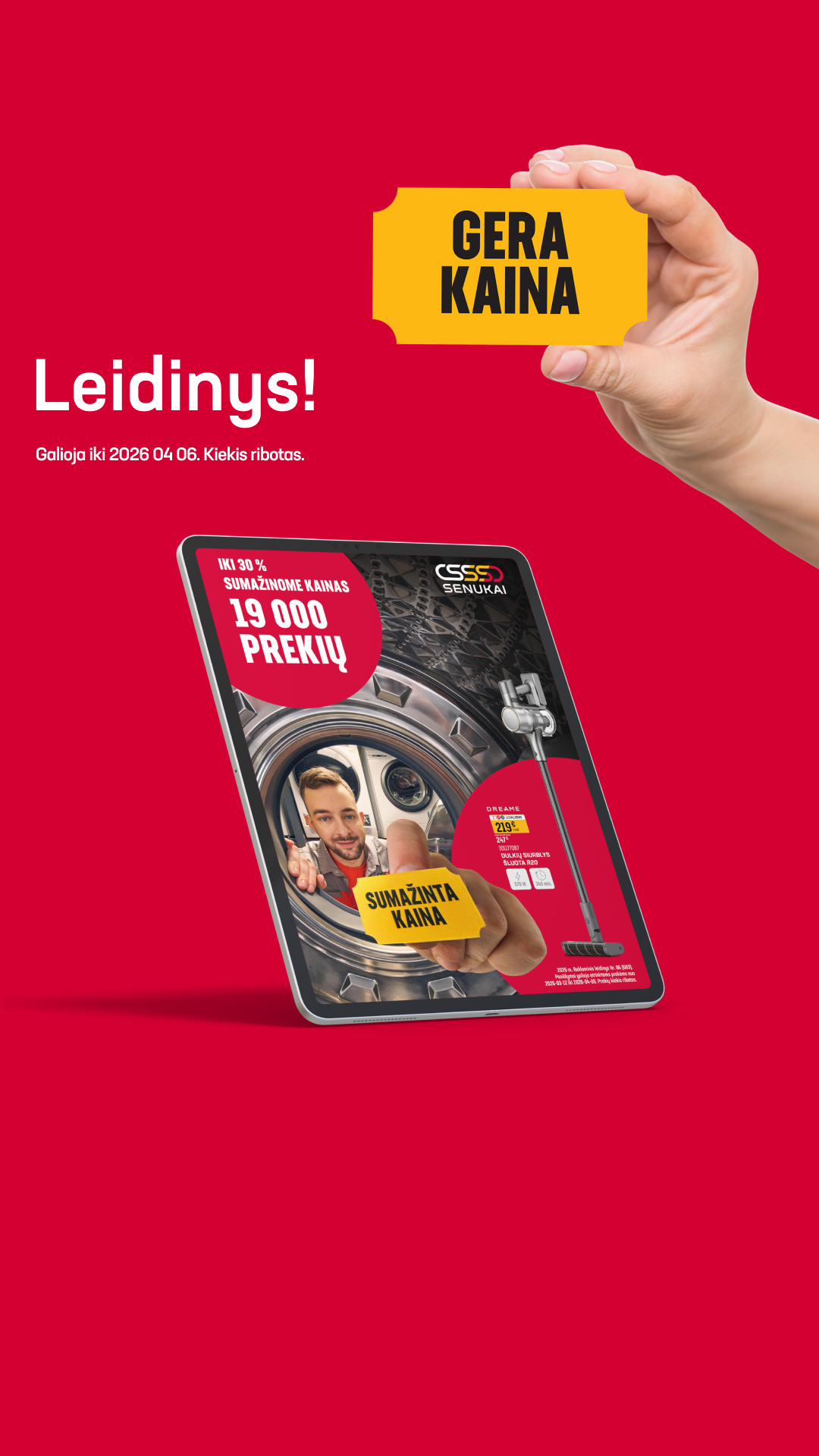 Senukai Facebook ad