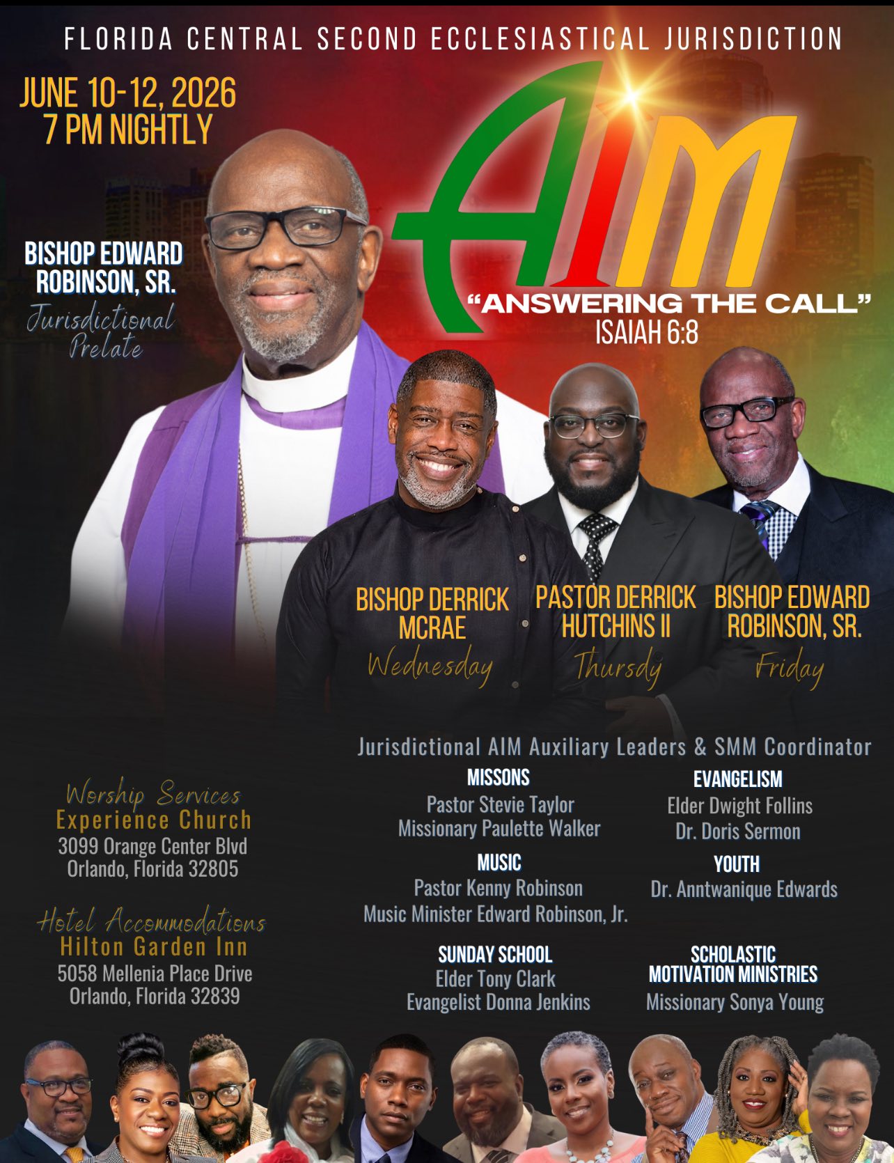 Florida Central Second Ecclesiastical Jurisdiction Facebook ad: IT’S ALMOST AIM TIME!