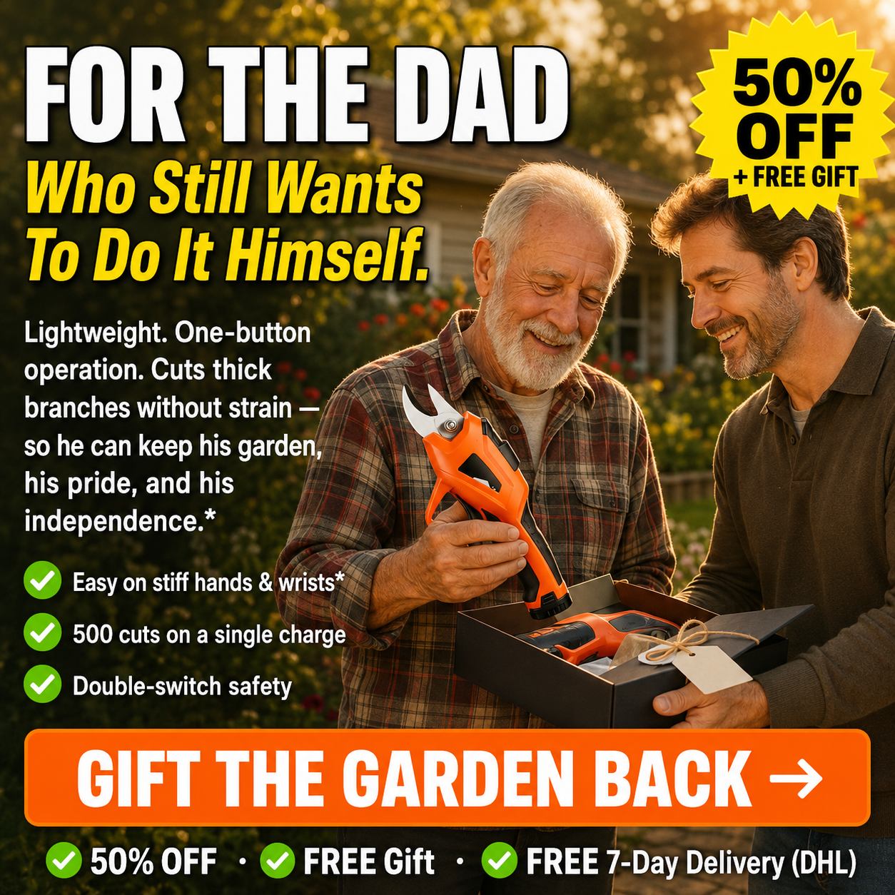 Top Deals Search Facebook ad: Your Hands Shouldn't Give Out Before Your Garden Does.*