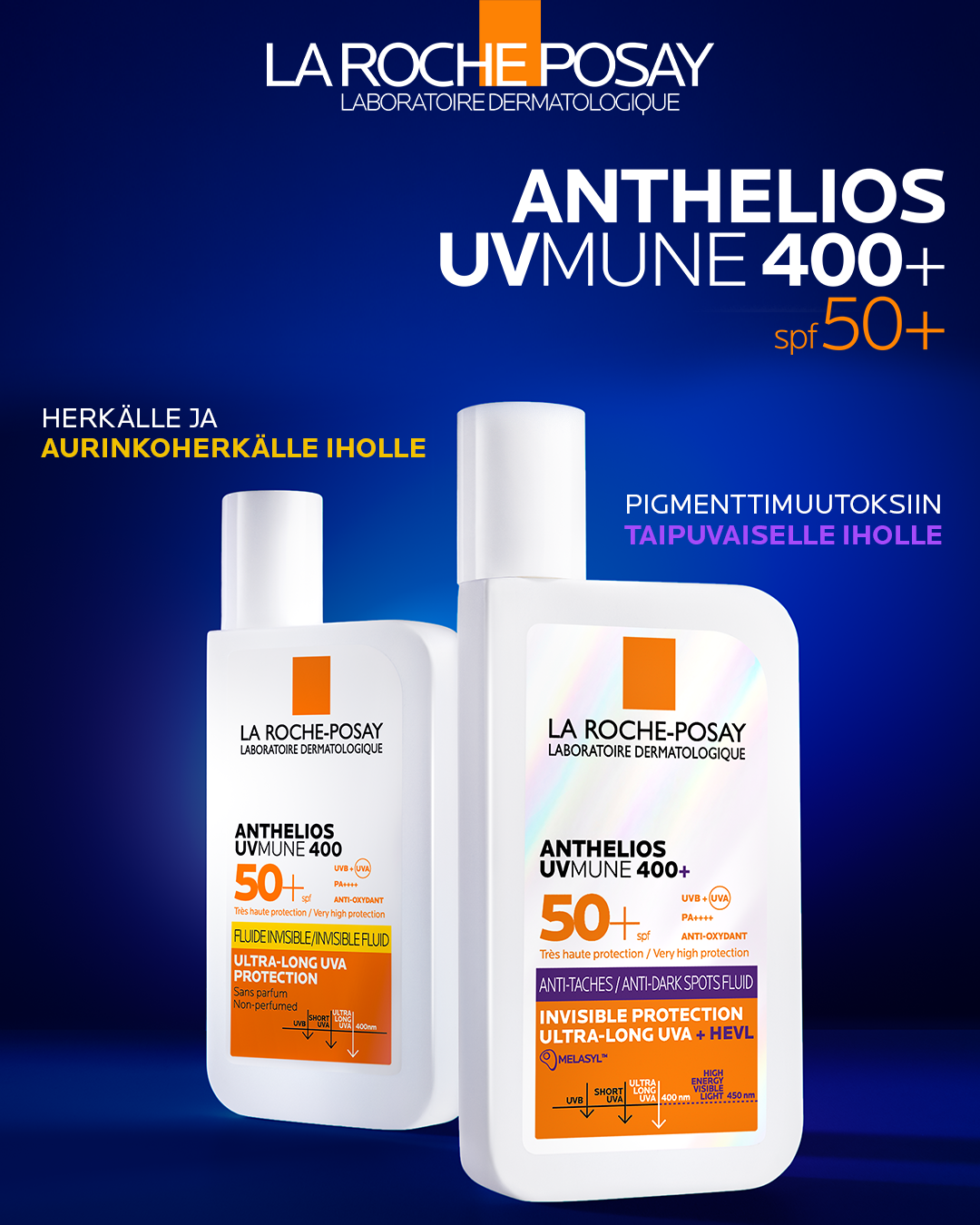 La Roche-Posay Facebook ad: Svært effektiv solbeskyttelse for deg