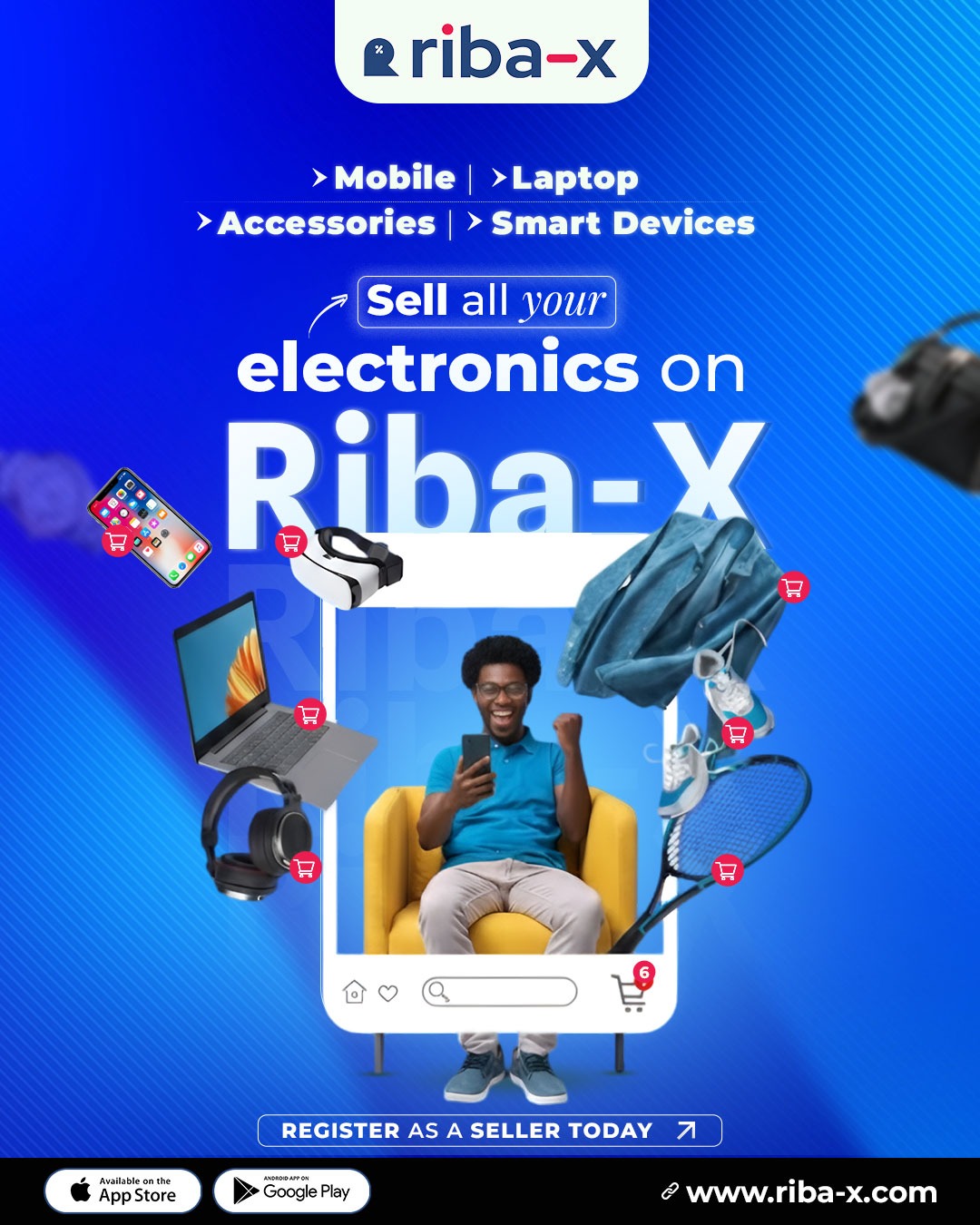 Riba-X Nigeria Facebook ad: Own an electronics or gadget store?