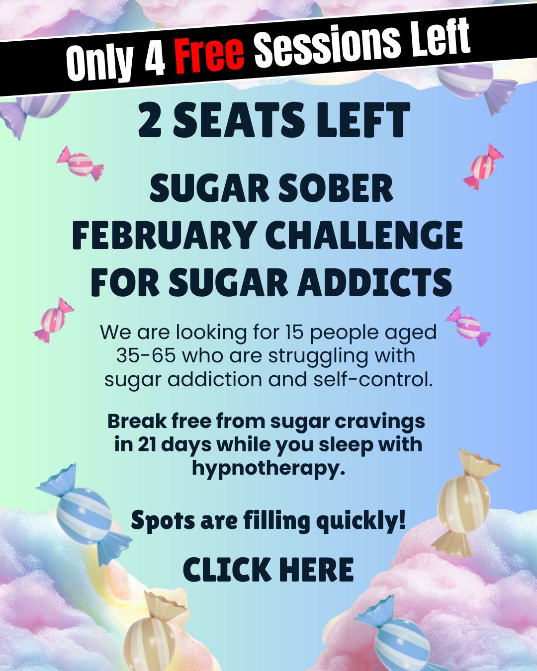 Sarah Bennett Facebook ad: Overcome Weightloss Challenges