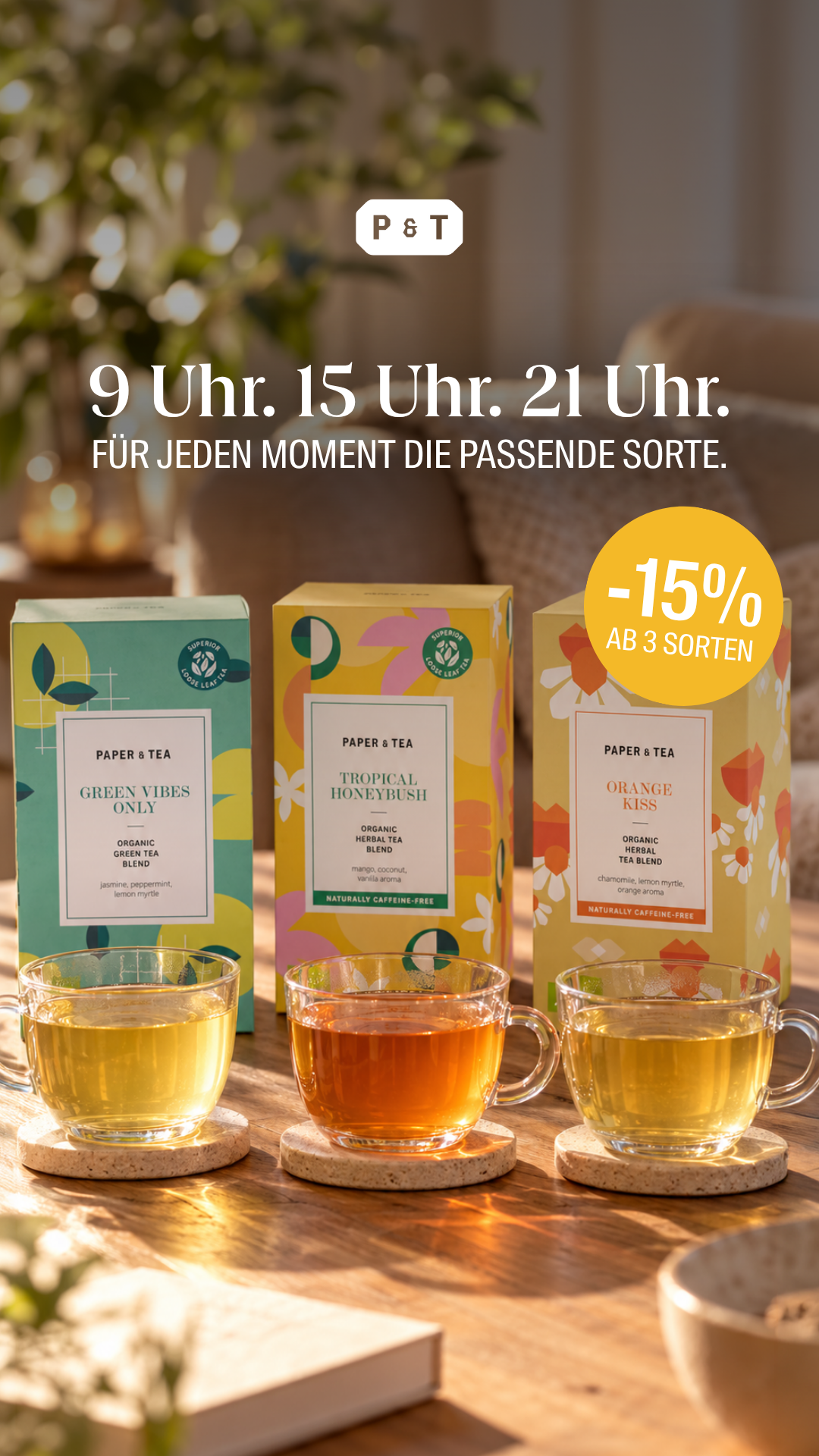 PAPER & TEA Facebook ad