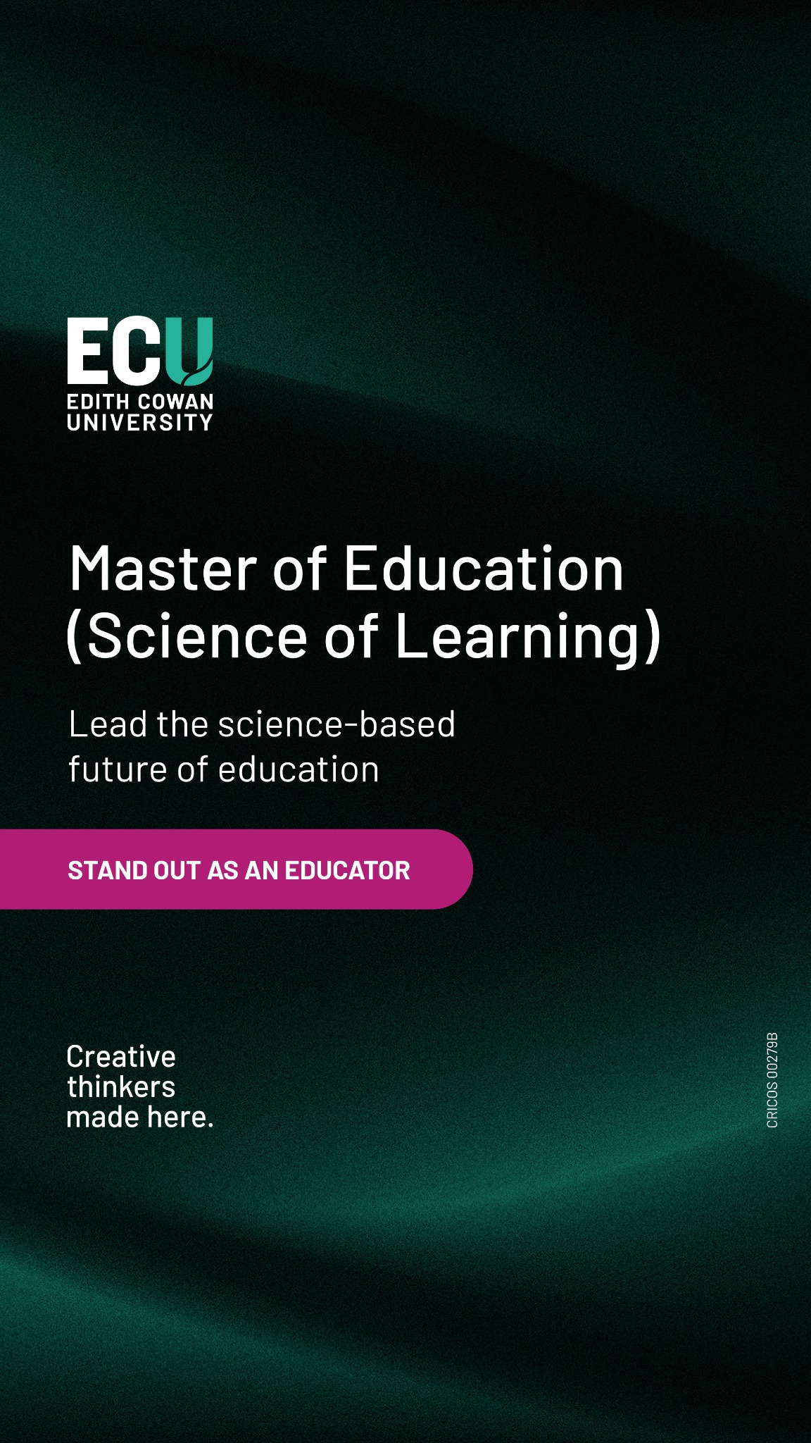 Edith Cowan University Online Facebook ad from Jul 10, 2025