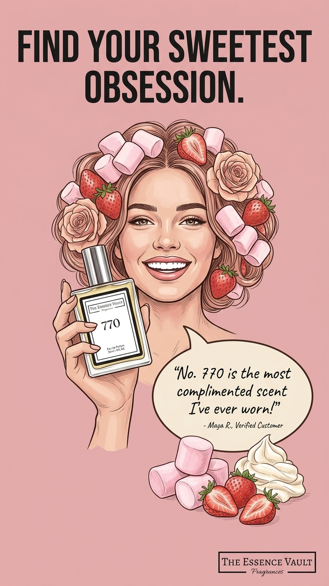The Essence Vault Facebook ad from Mar 25, 2026