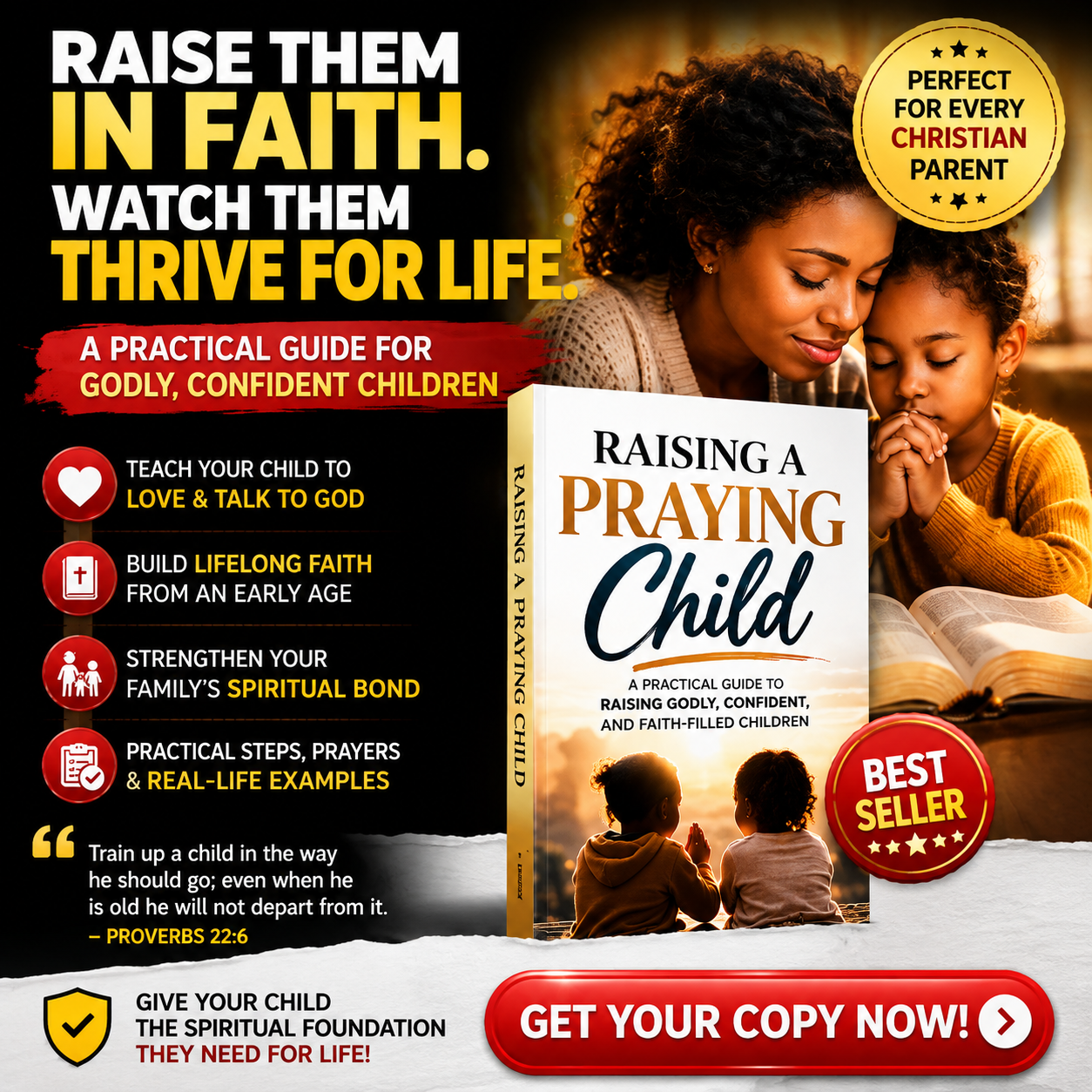 Mount Zion Films Production Facebook ad: Teach Your Child How To Pray