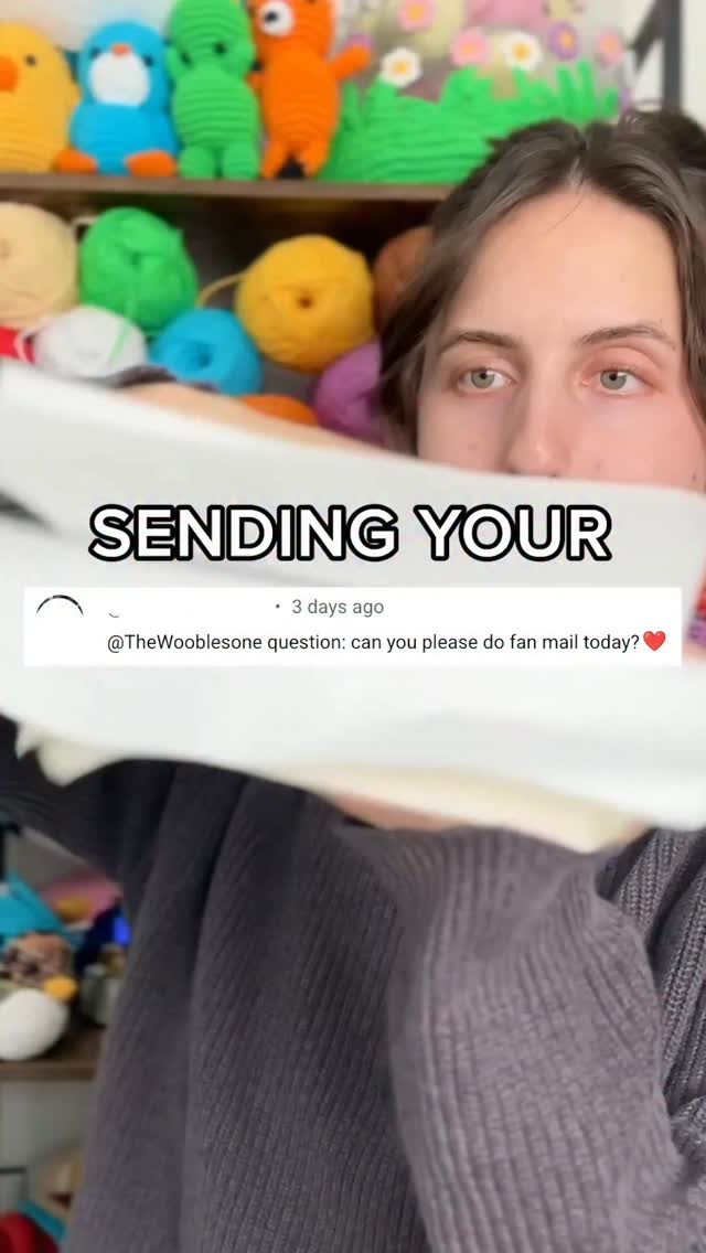 The Woobles Facebook ad: Crocheting your drawings: Bluey edition