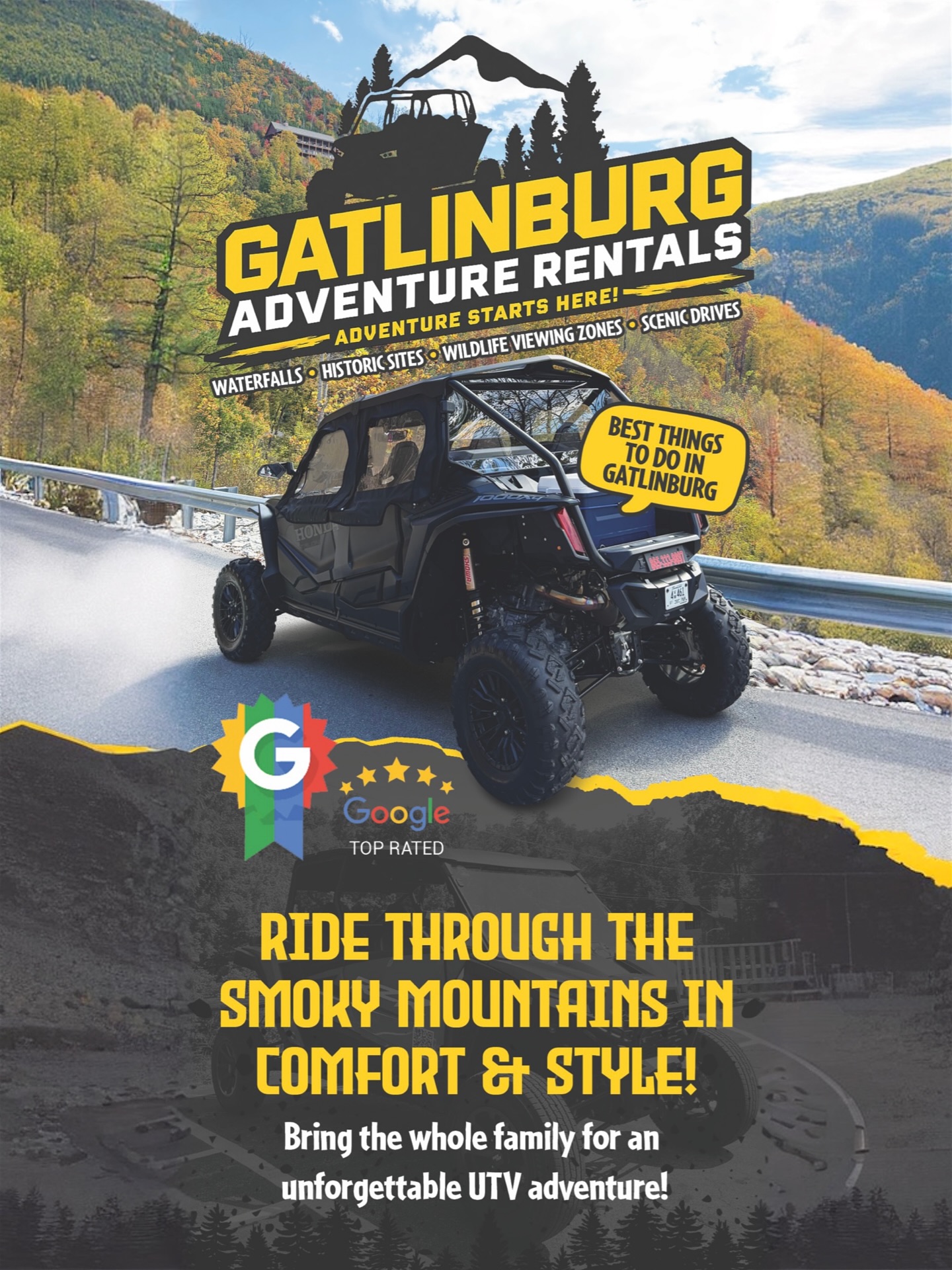 Gatlinburg Adventure Rentals Facebook ad