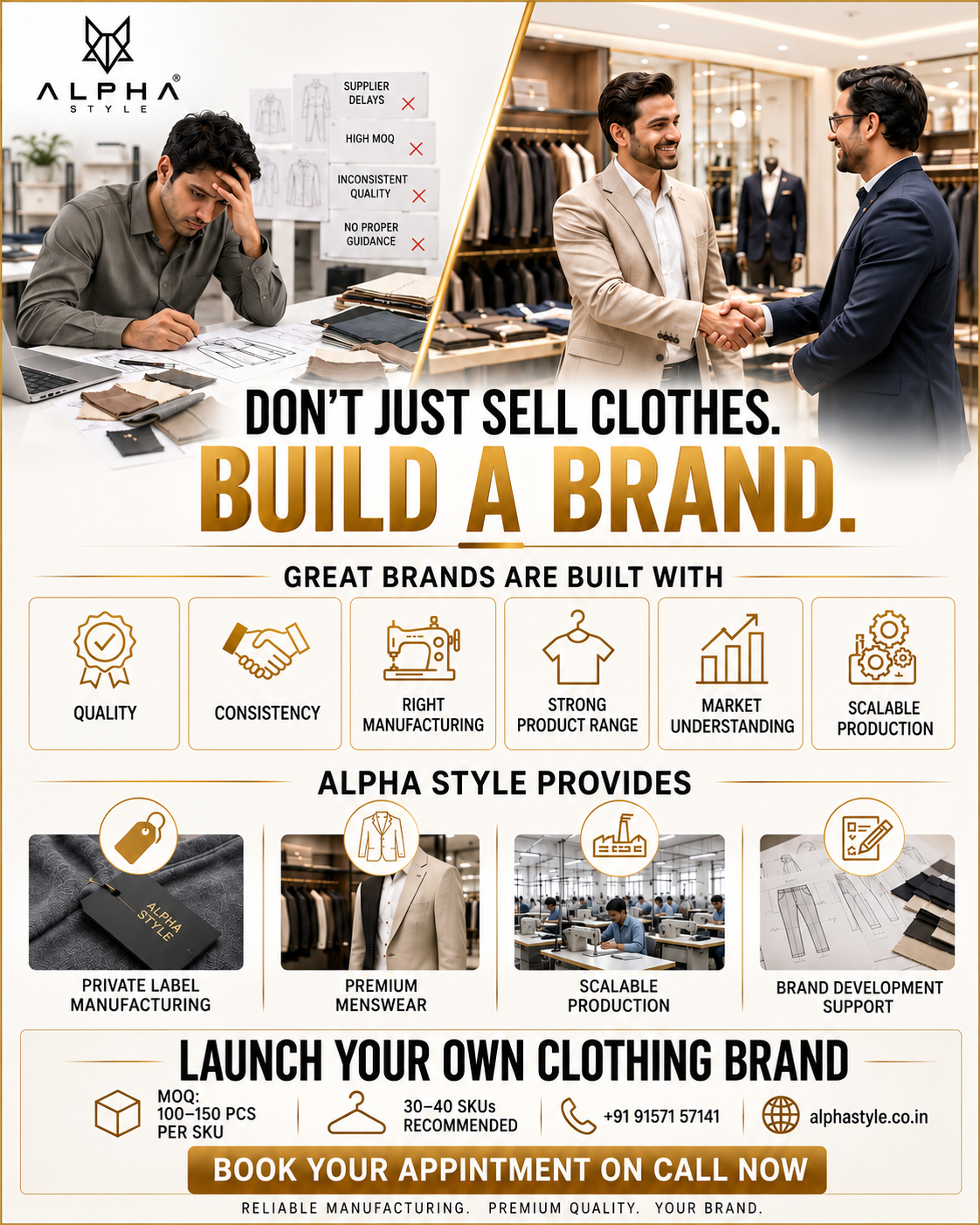 Alpha Style Global Facebook ad: Start Your Own Clothing Brand