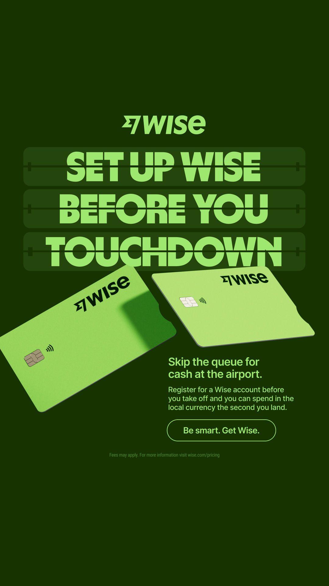 Wise Facebook ad