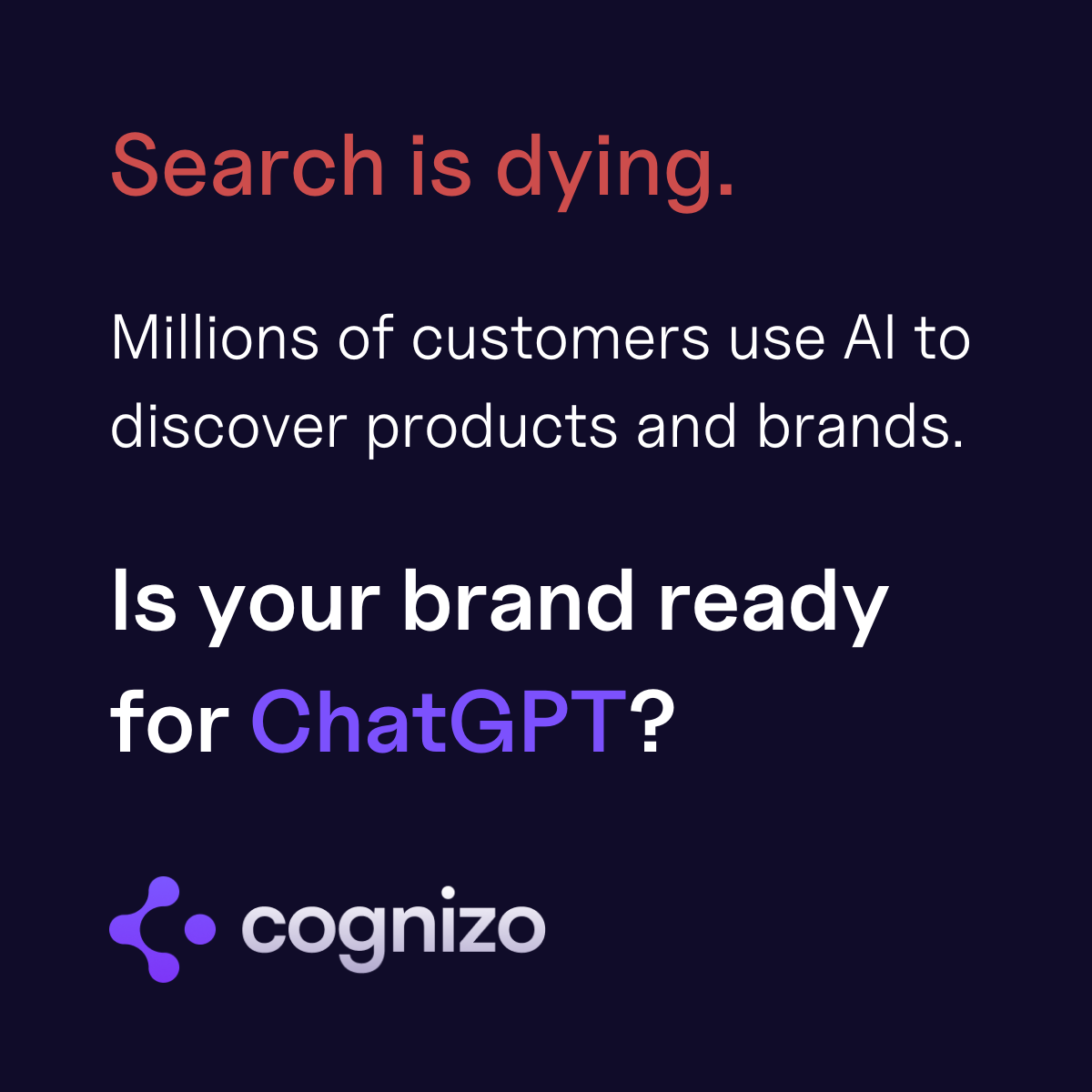 Cognizo Facebook ad