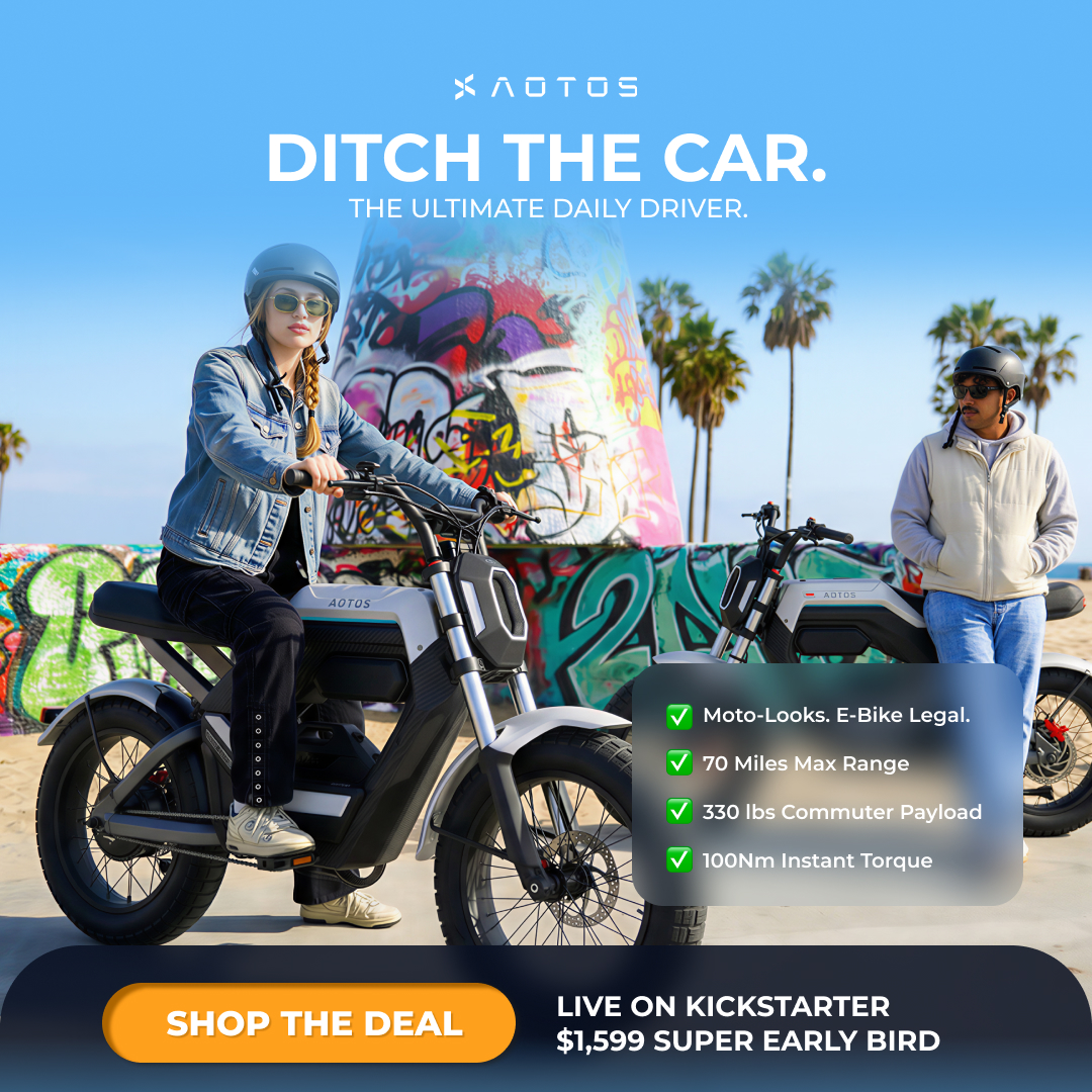 Aotos Facebook ad: The Most Fun You’ll Have Commuting.