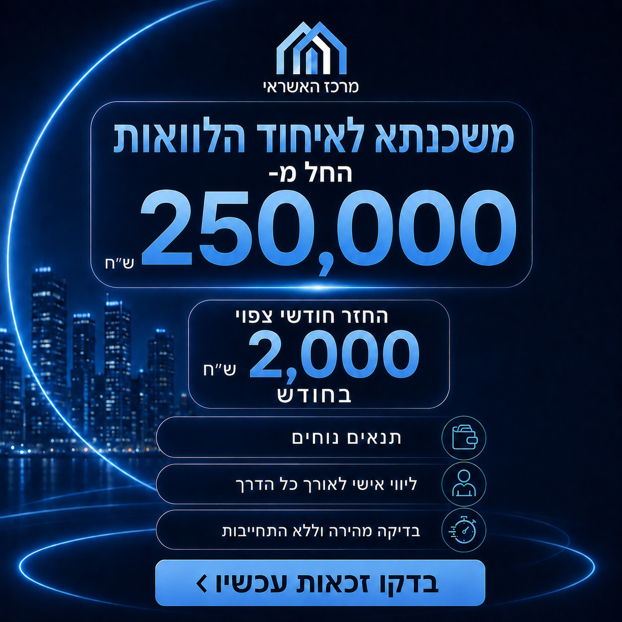 מרכז האשראי Facebook ad: לבדיקה בחינם - השאירו פרטים