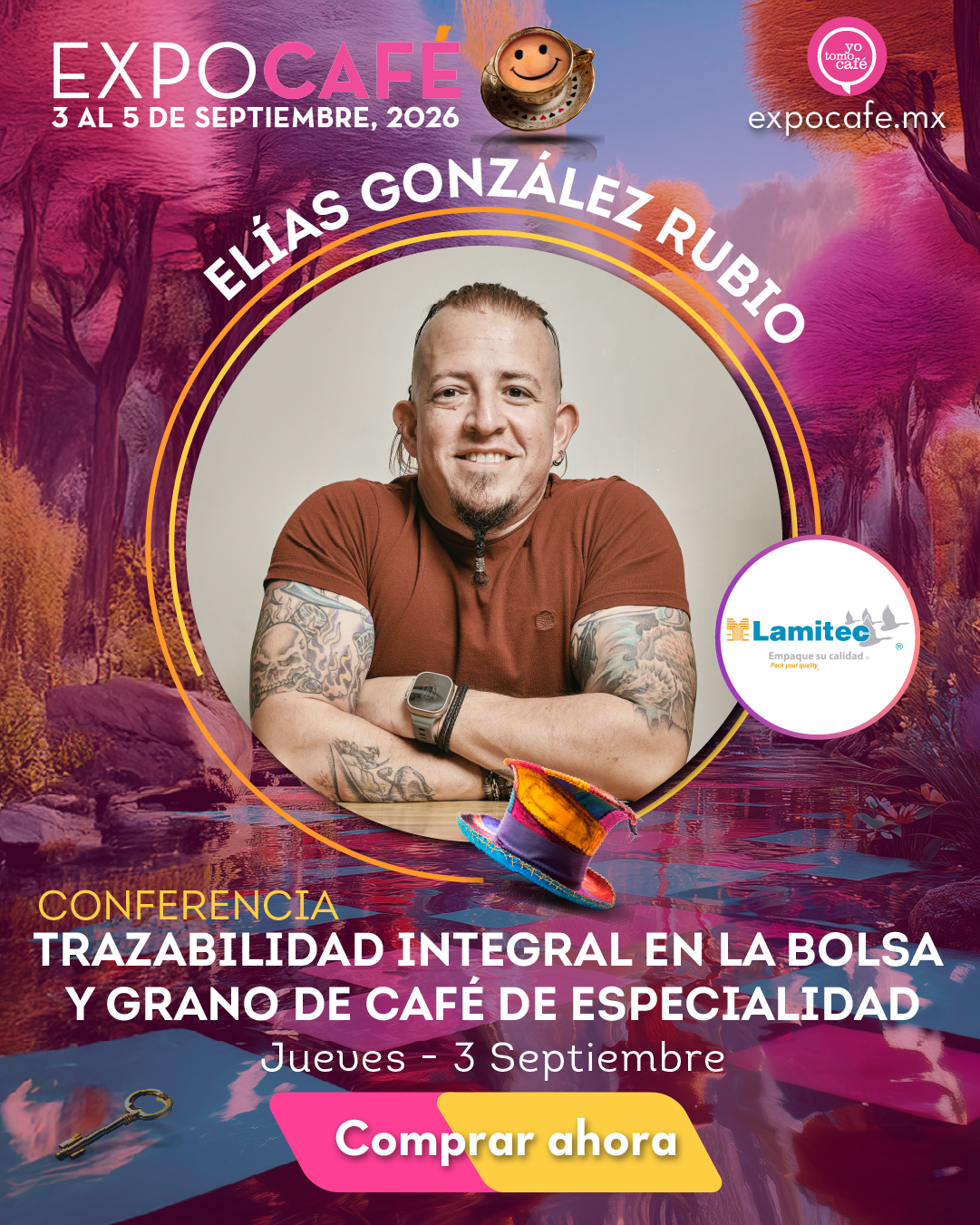 Expo Cafe Facebook ad: Servir una taza excepcional va mucho más allá…