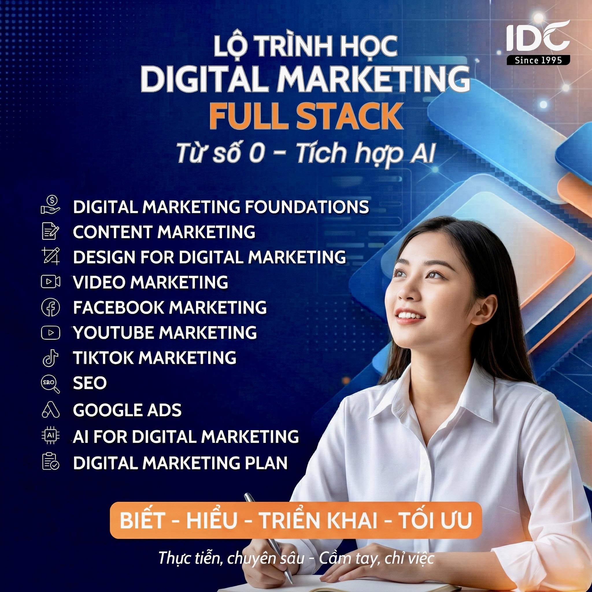 Trung tâm Thời Đại Mới - IDC Facebook ad: Inbox ngay để được tư vấn lộ trình học phù hợp với bạn…
