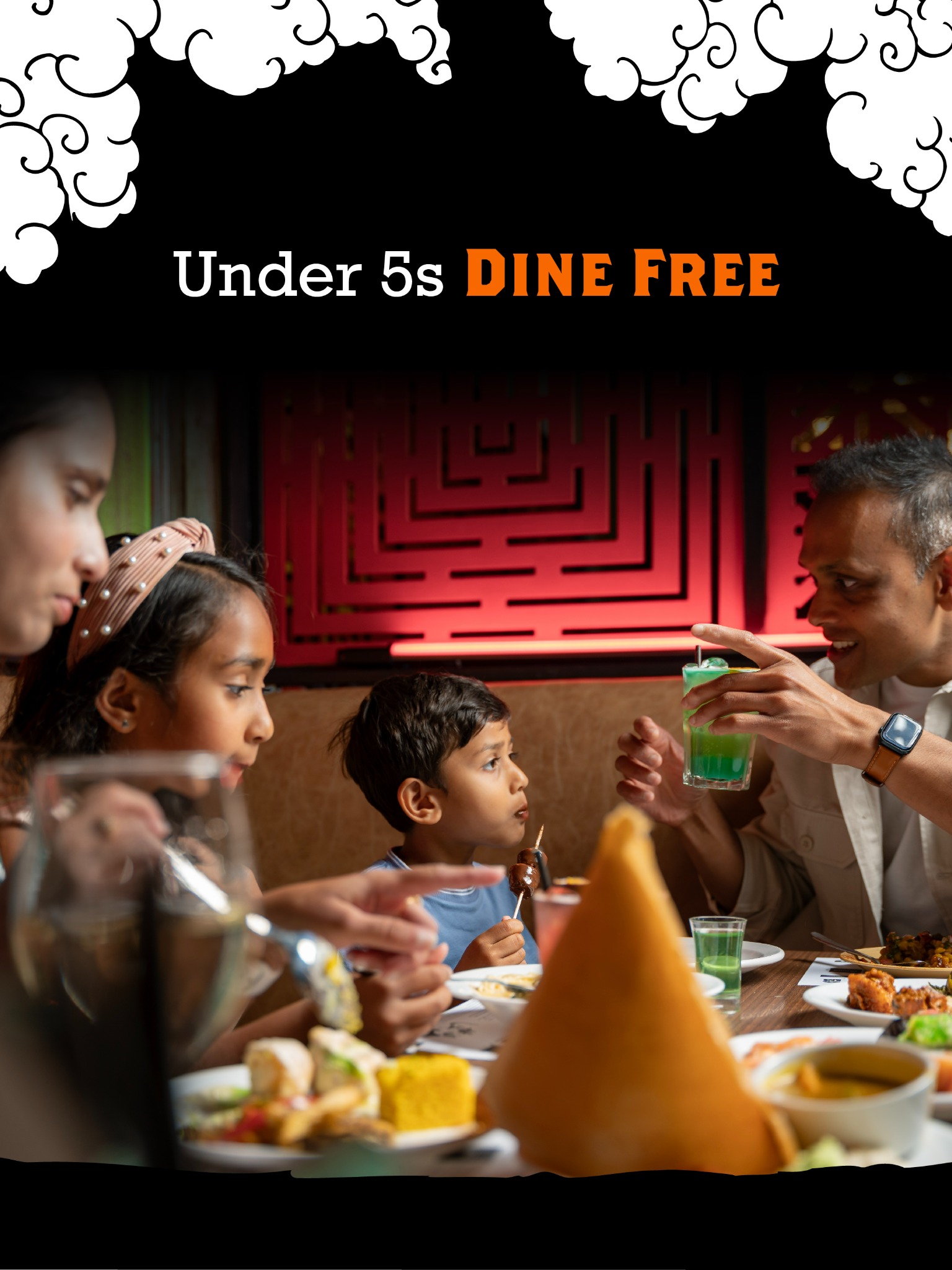 Za Za Bazaar Facebook ad: Kids Eat Half Price!