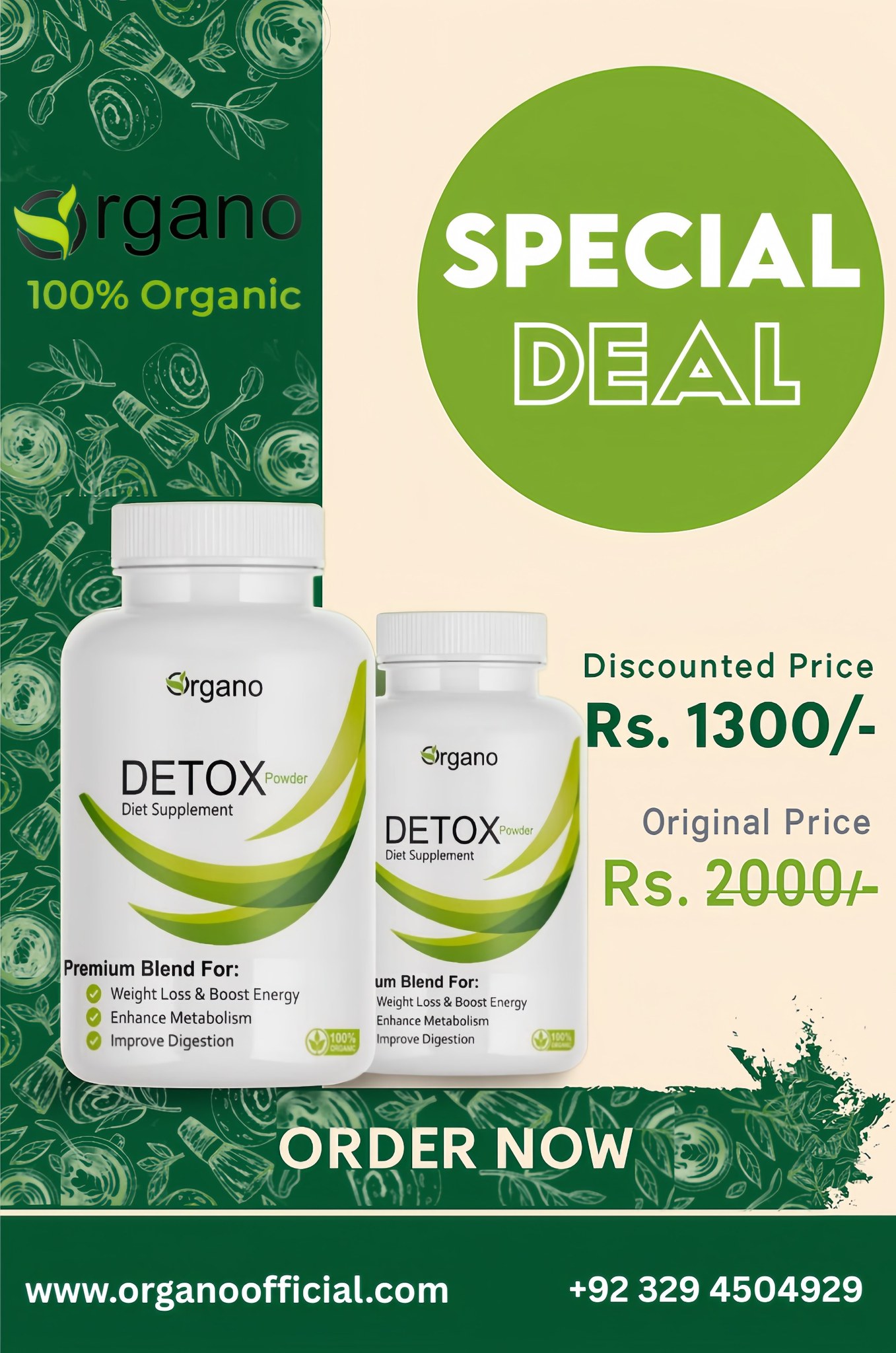 Organo Facebook ad: یہ Organo DETOX, وزن کم کرنے کا قدرتی…