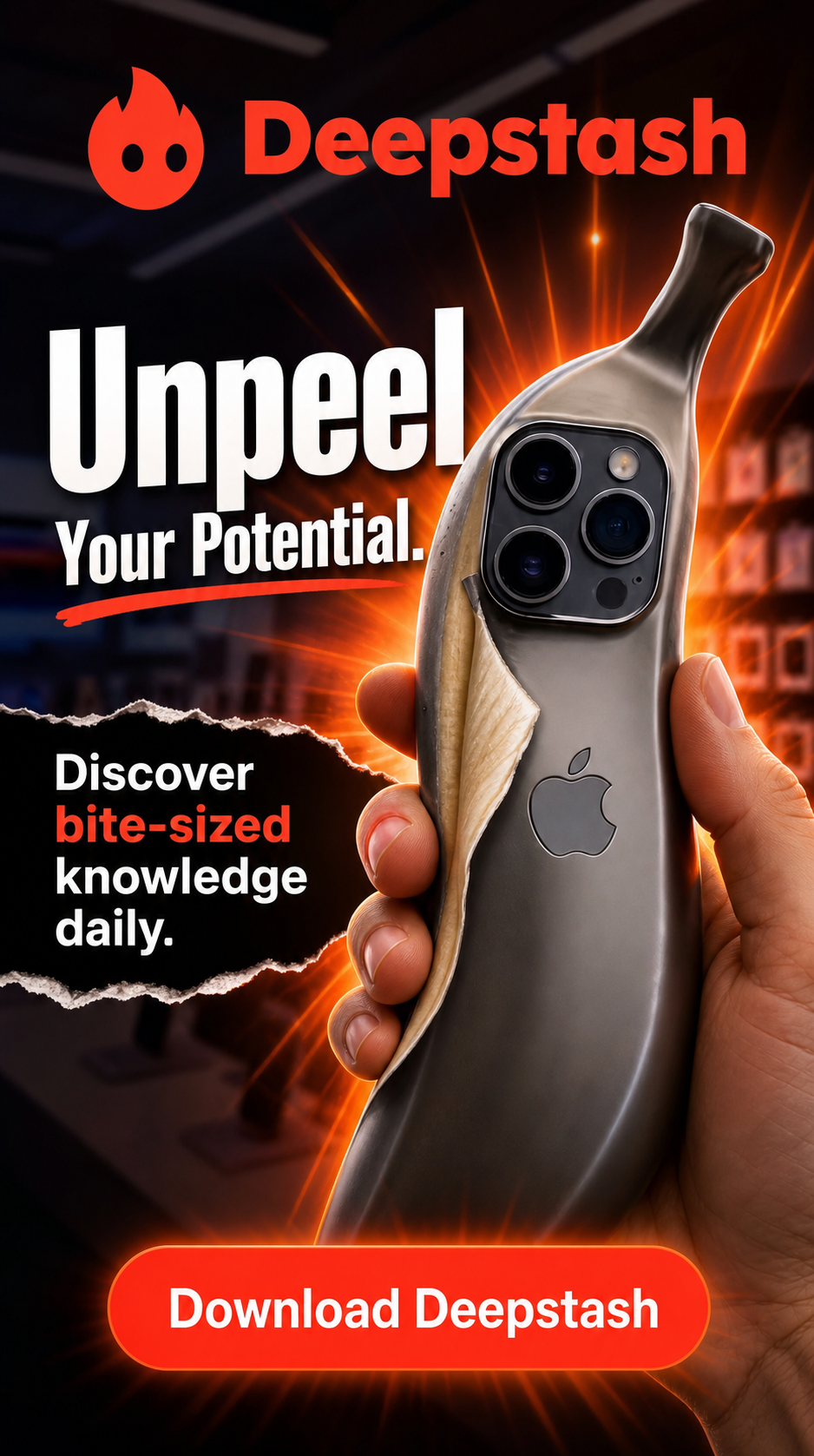 Deepstash Facebook ad