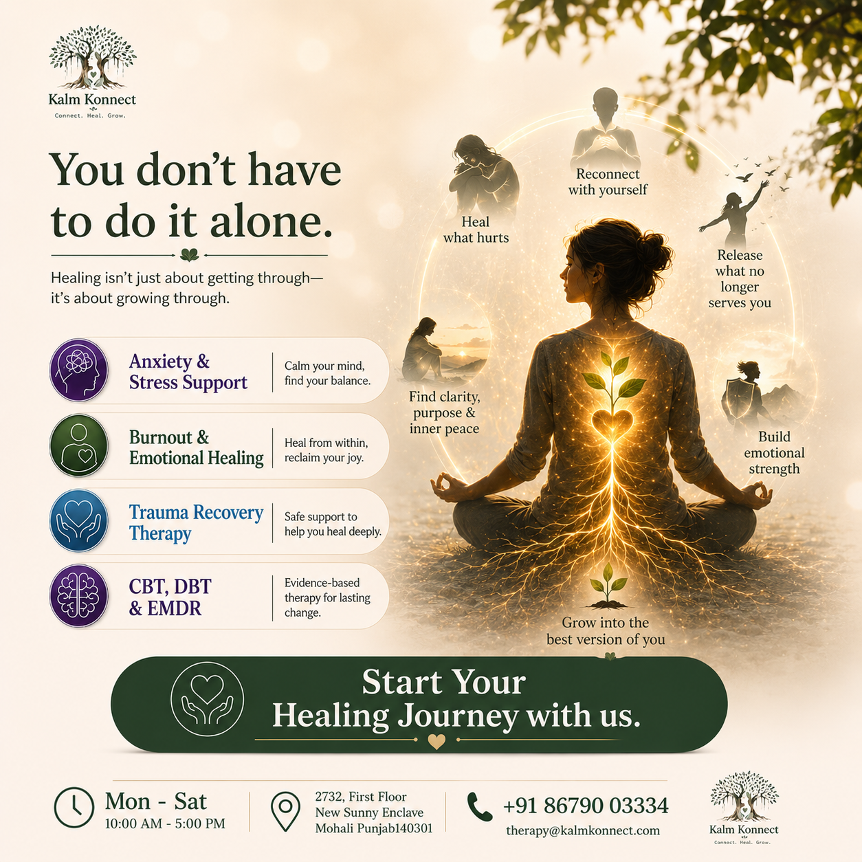 Kalm Konnect Facebook ad: Let Yourself Heal Fully!