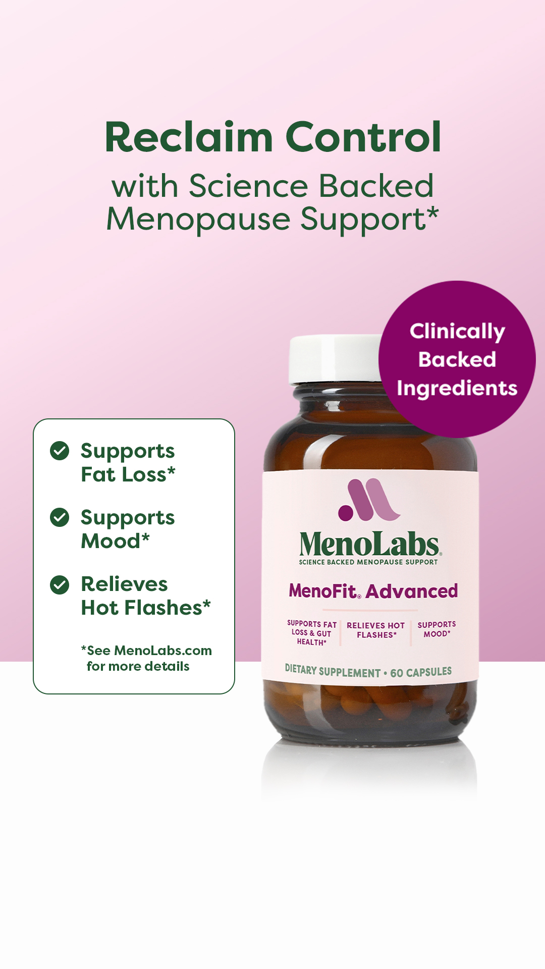 MenoLabs Facebook ad