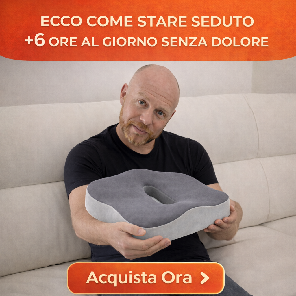 Levia Facebook ad: Stai seduto senza dolore alla schiena