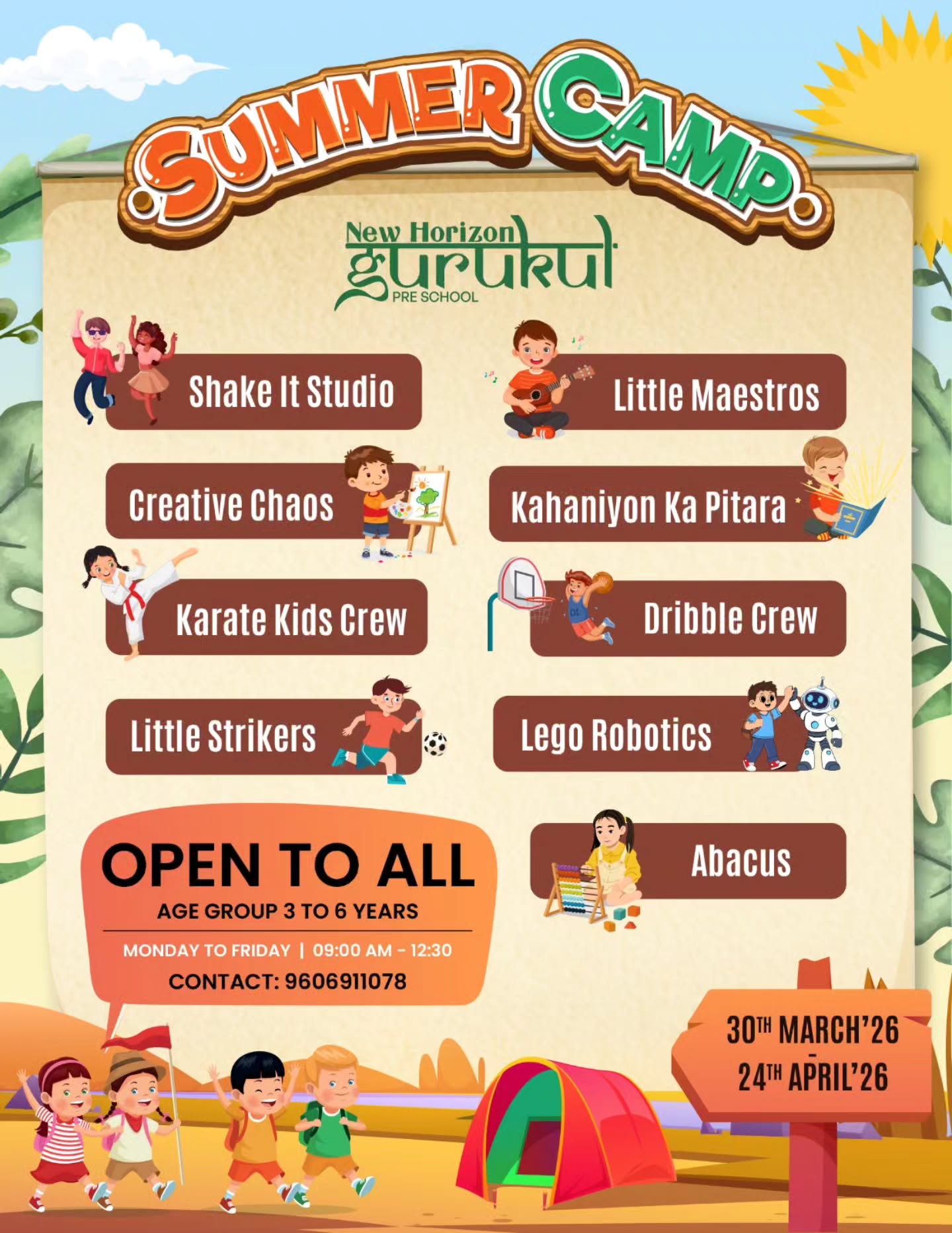 New Horizon Gurukul Pre School Facebook ad: Summer Camp 2026
