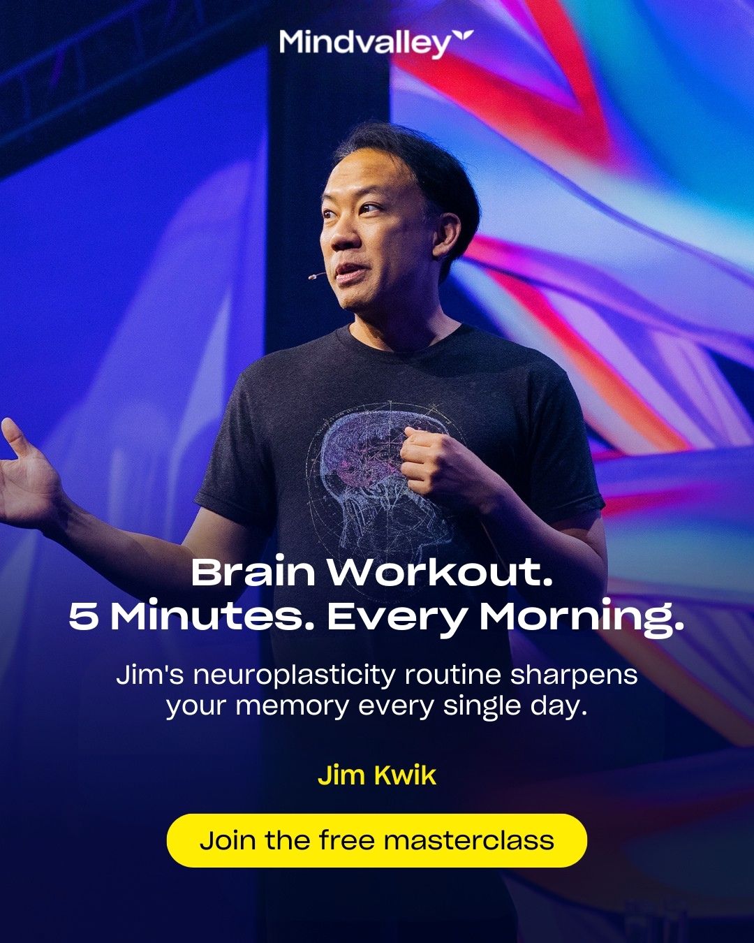 Mindvalley Facebook ad: Get the Brain Routine Free