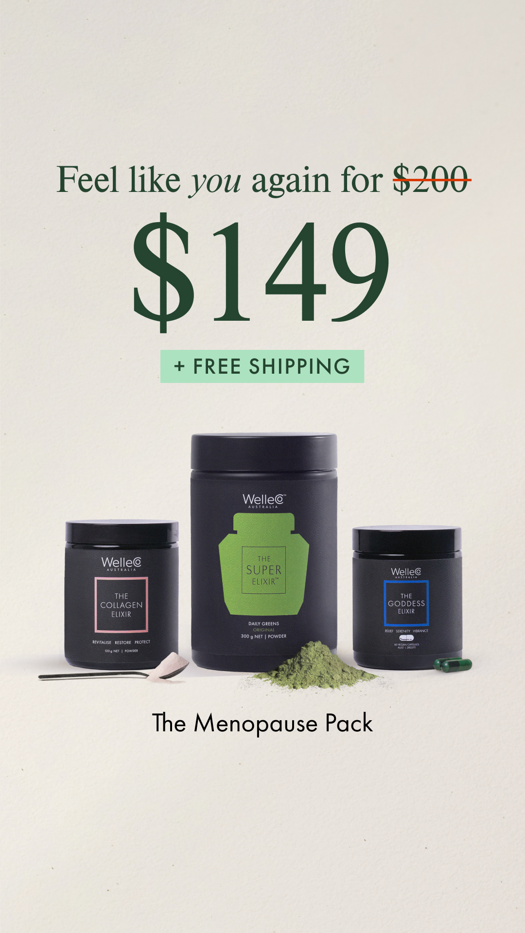 WelleCo Facebook ad