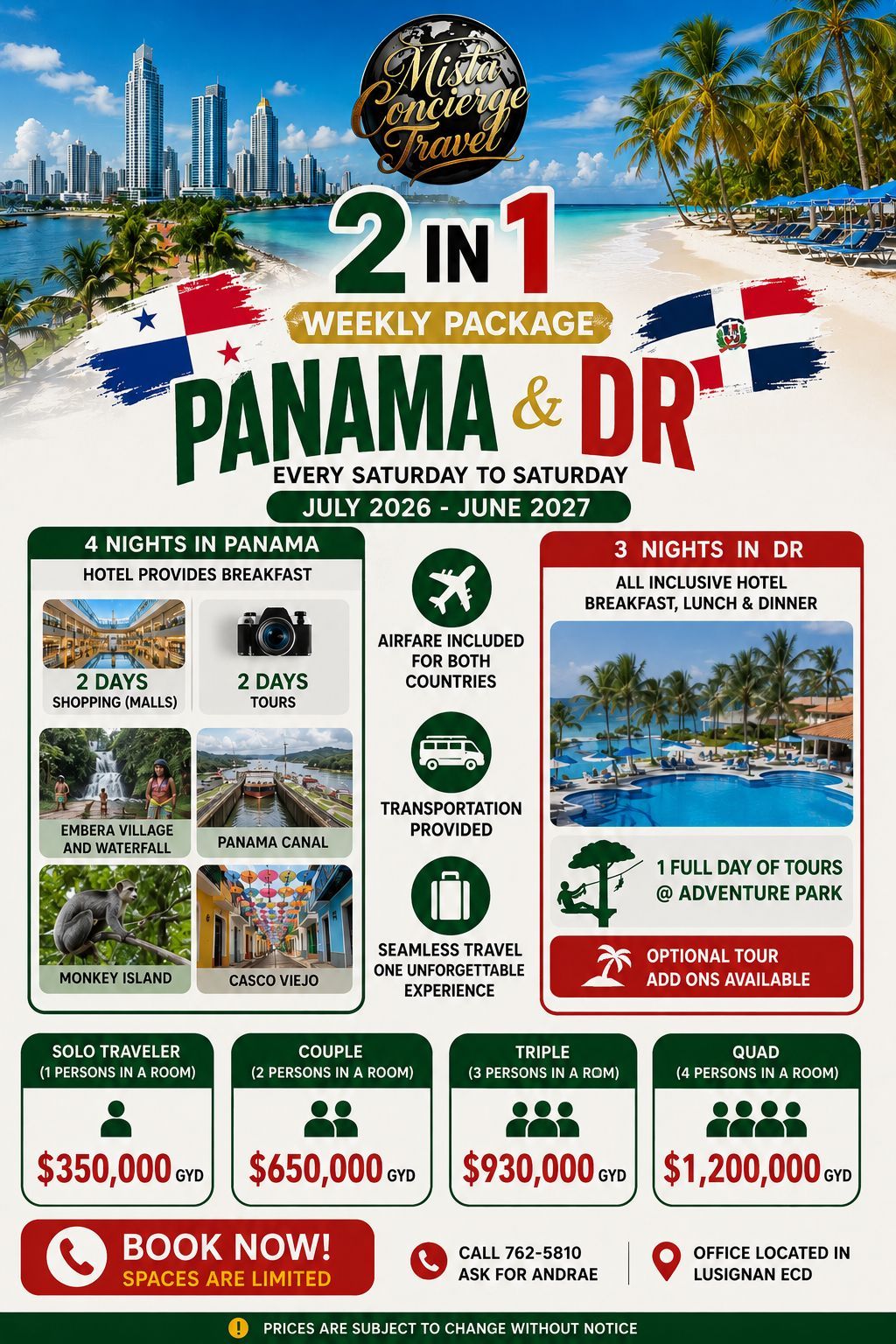 MISTA Concierge Travel CO. Facebook ad