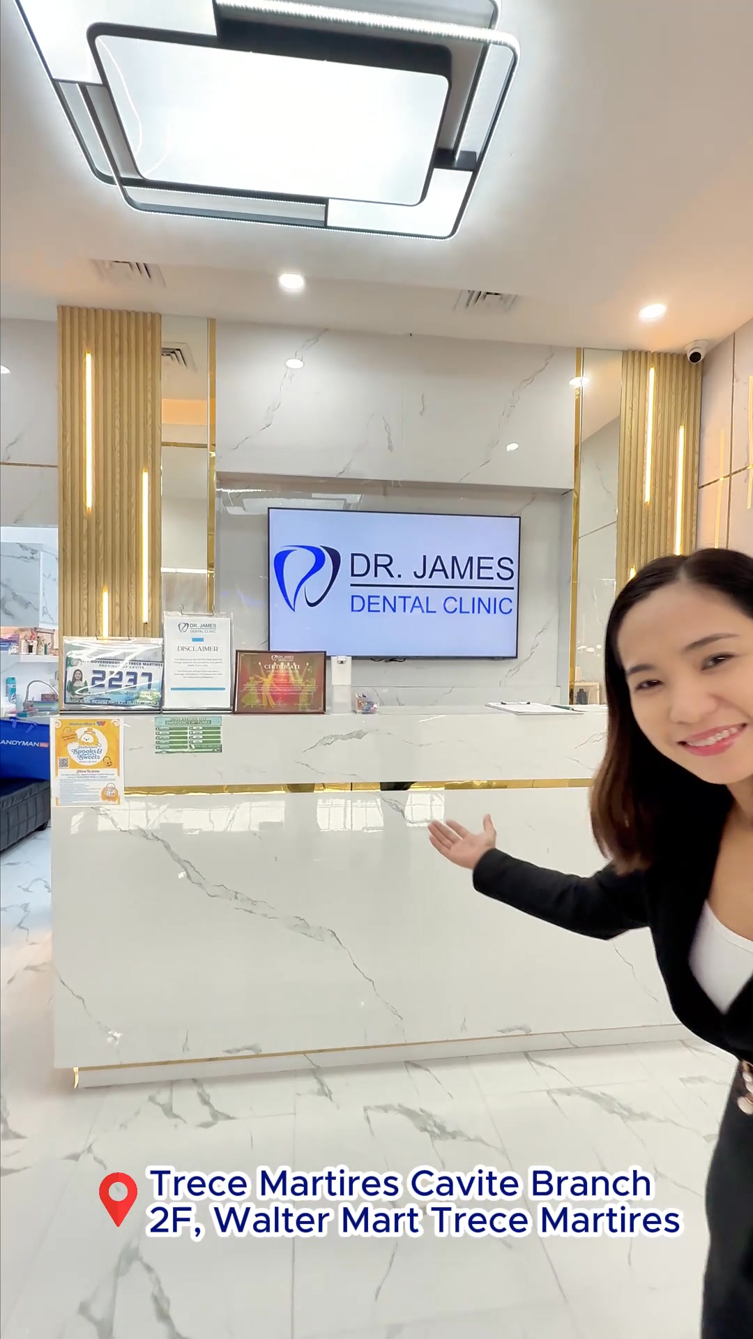 Dr. James Dental Clinic Facebook ad: 𝑾𝑨𝑳𝑻𝑬𝑹𝑴𝑨𝑹𝑻 𝑻𝑹𝑬𝑪𝑬, 𝑪𝑨𝑽𝑰𝑻𝑬!