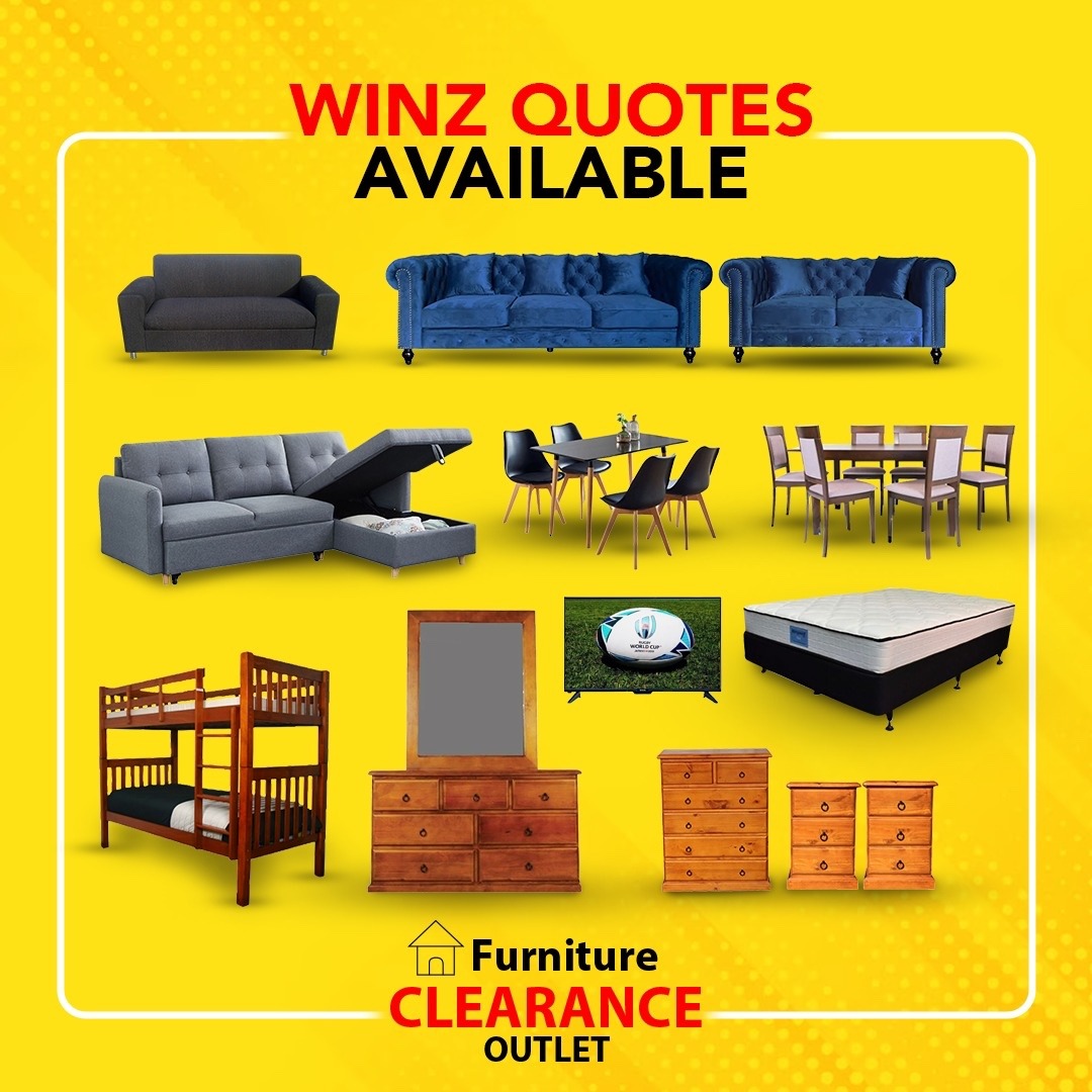 Furniture Clearance Outlet Manurewa Facebook ad: WINZ QUOTES