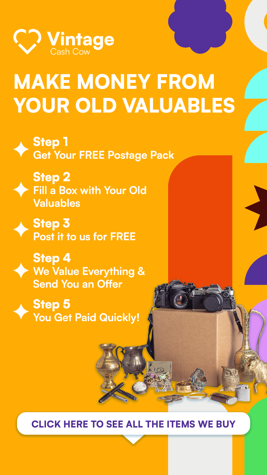 Vintage Cash Cow Facebook ad
