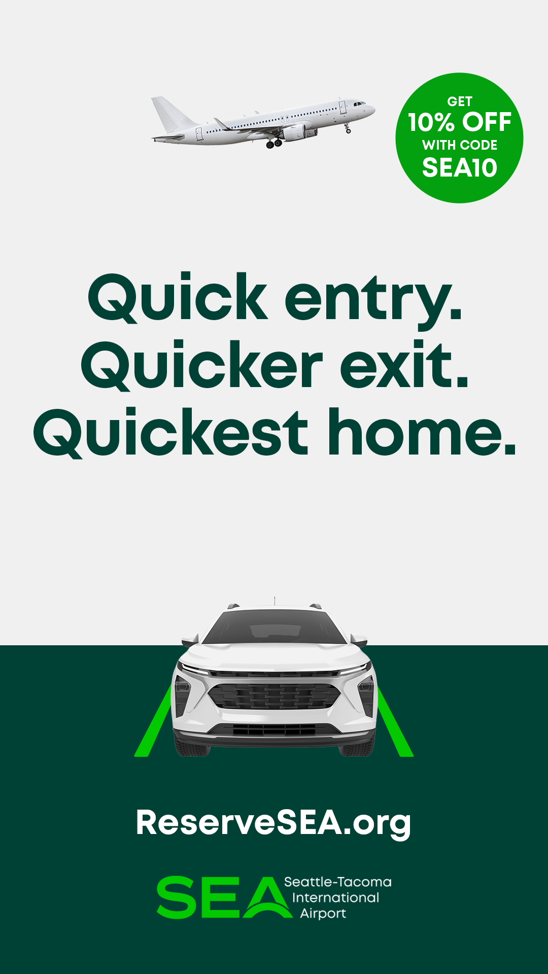 Seattle-Tacoma International Airport Facebook ad from Jun 25, 2026