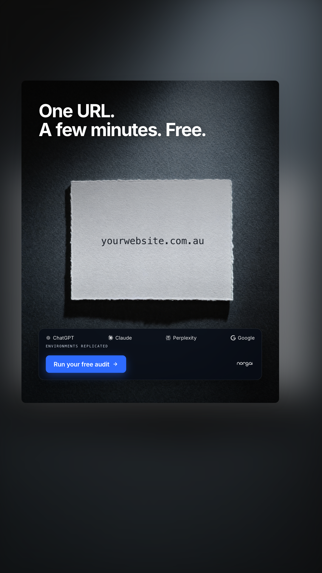 Norg AI Facebook ad: Run your free AI audit