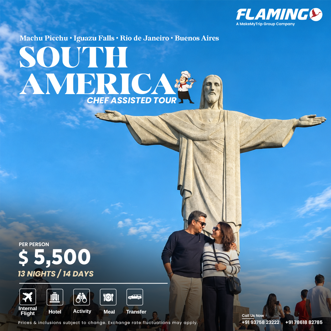 Flamingo Transworld Pvt. Ltd. Facebook ad: Plan Your South America Tour Today