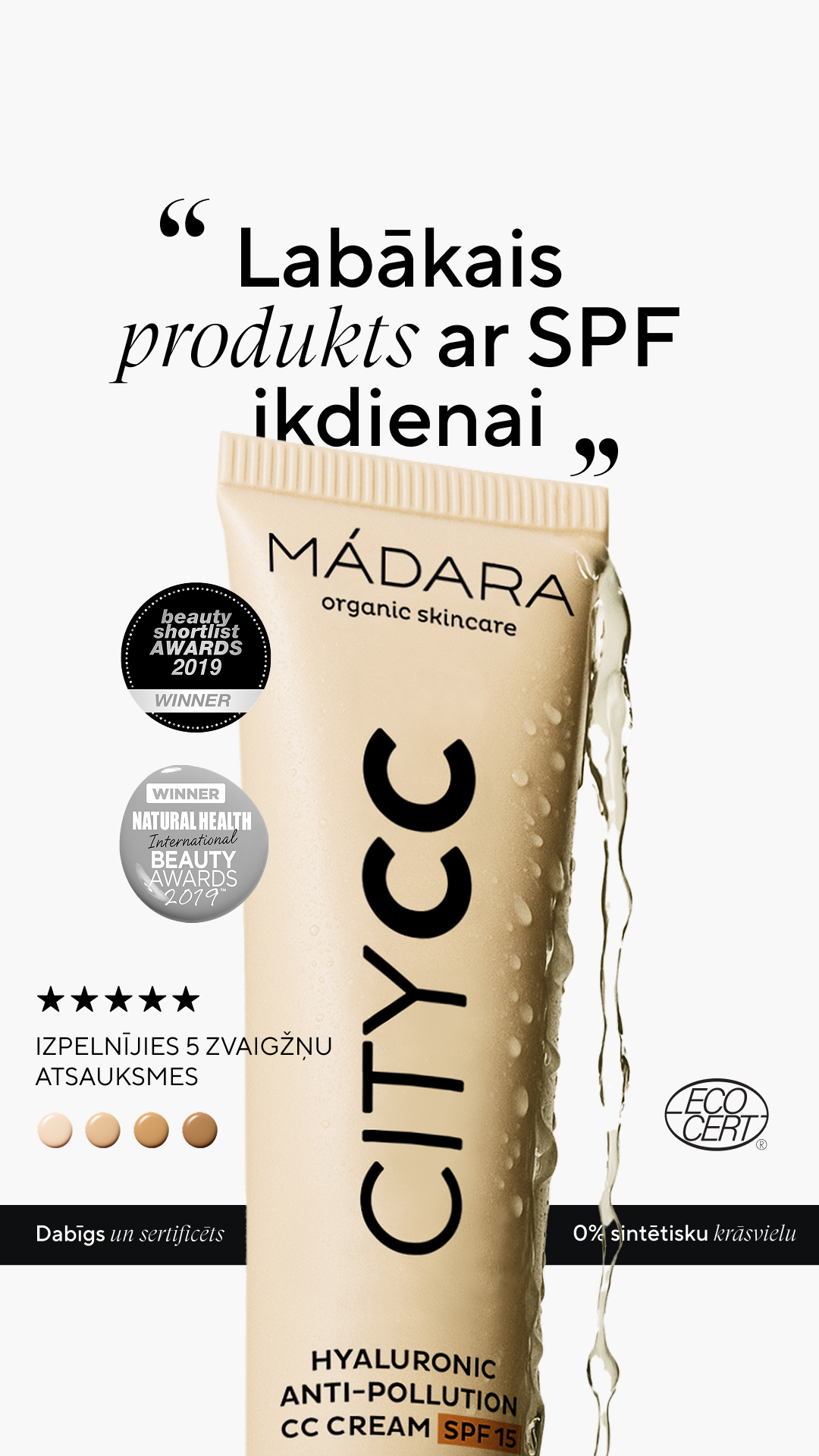 Mádara Organic Skincare Facebook ad