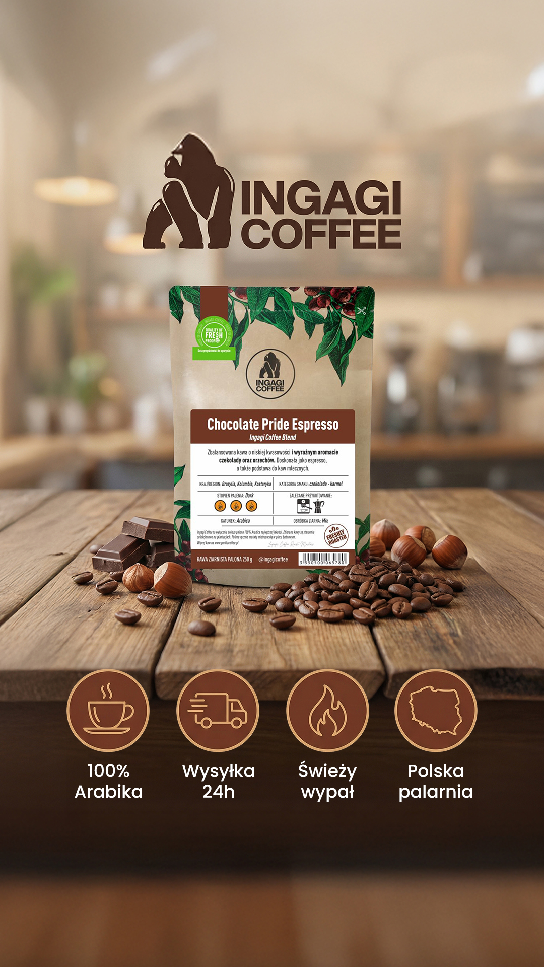 GorillaCoffee.pl Facebook ad