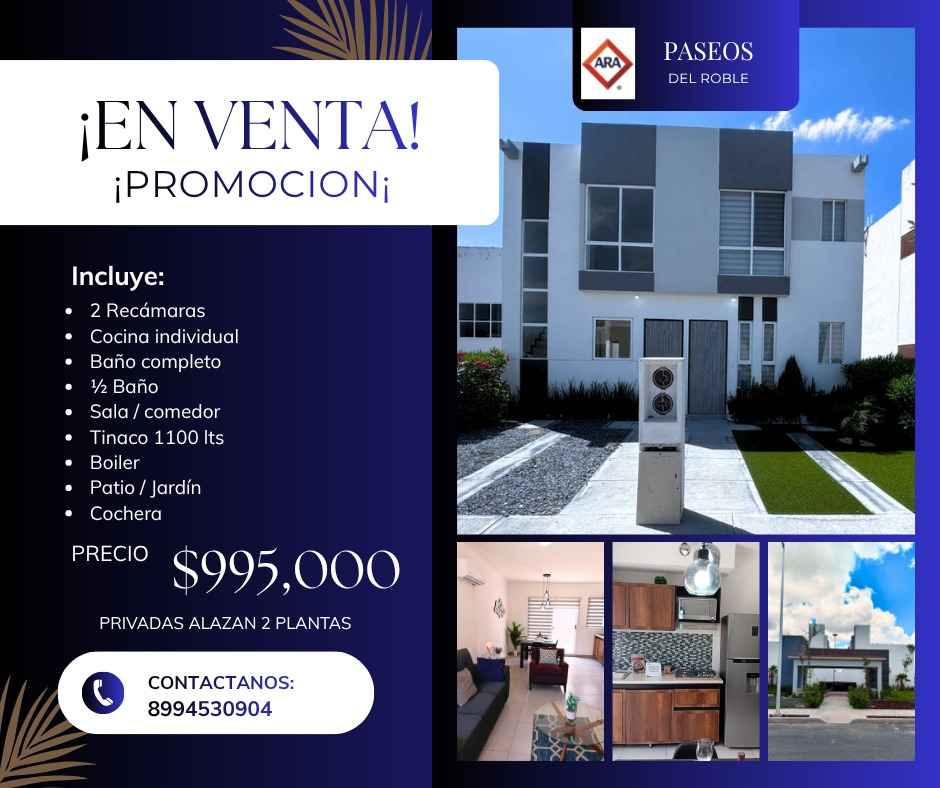 HA Arcos Facebook ad: 2 habitaciones 2 baños - Casa