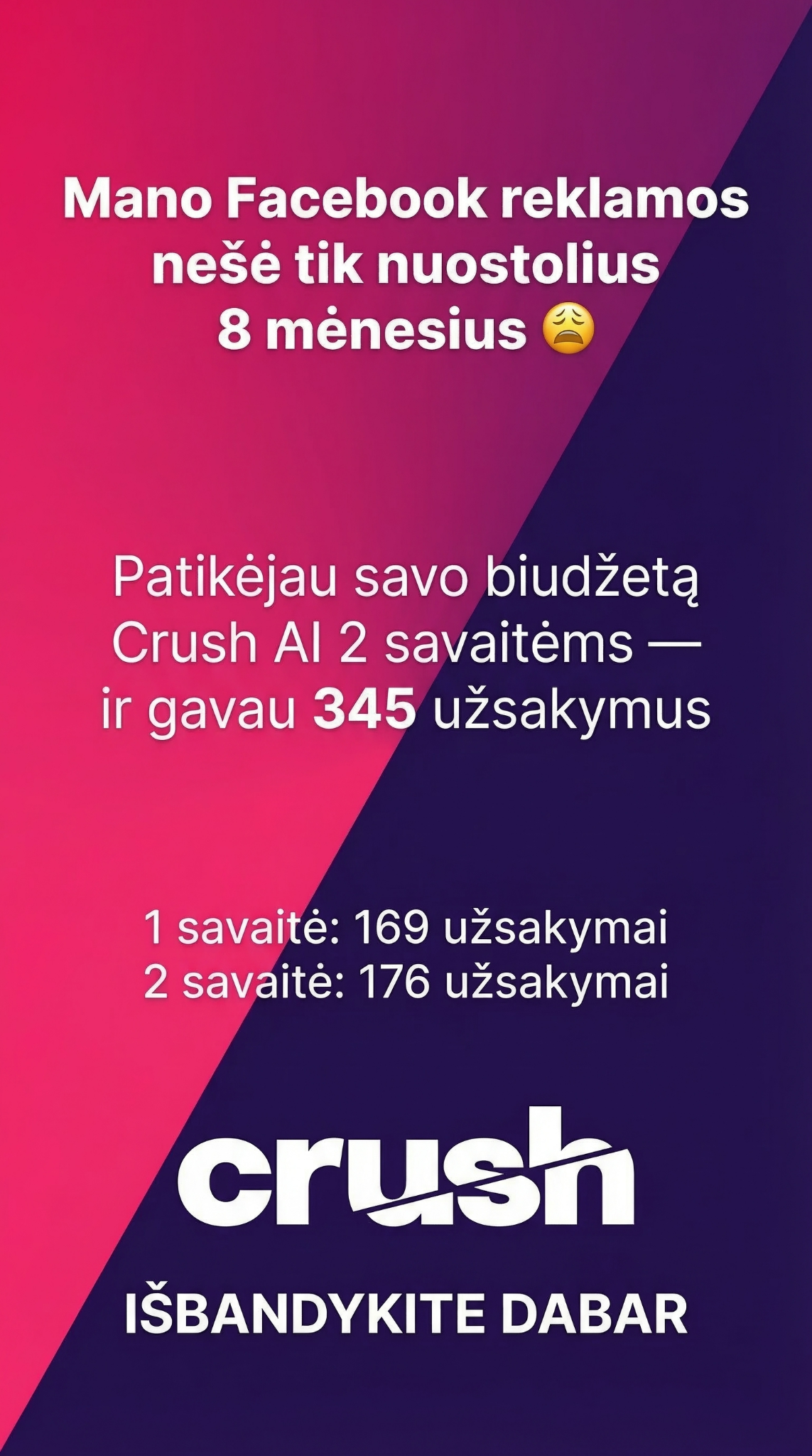 trycrush.ai Facebook ad