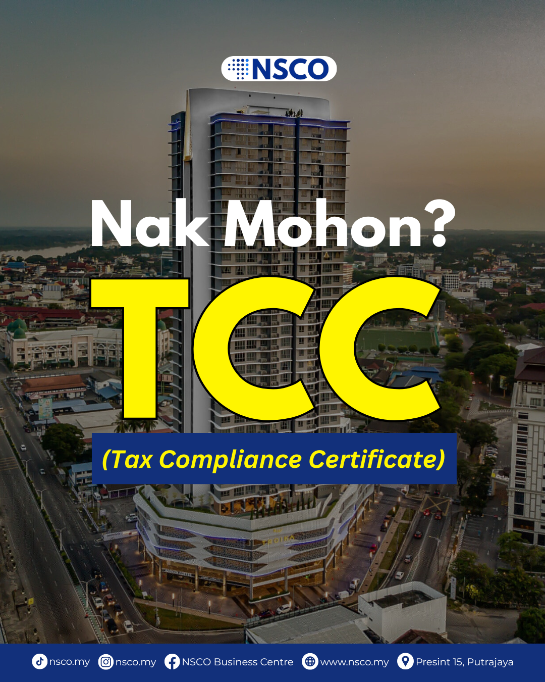NSCO Business Centre Facebook ad from Oct 25, 2025