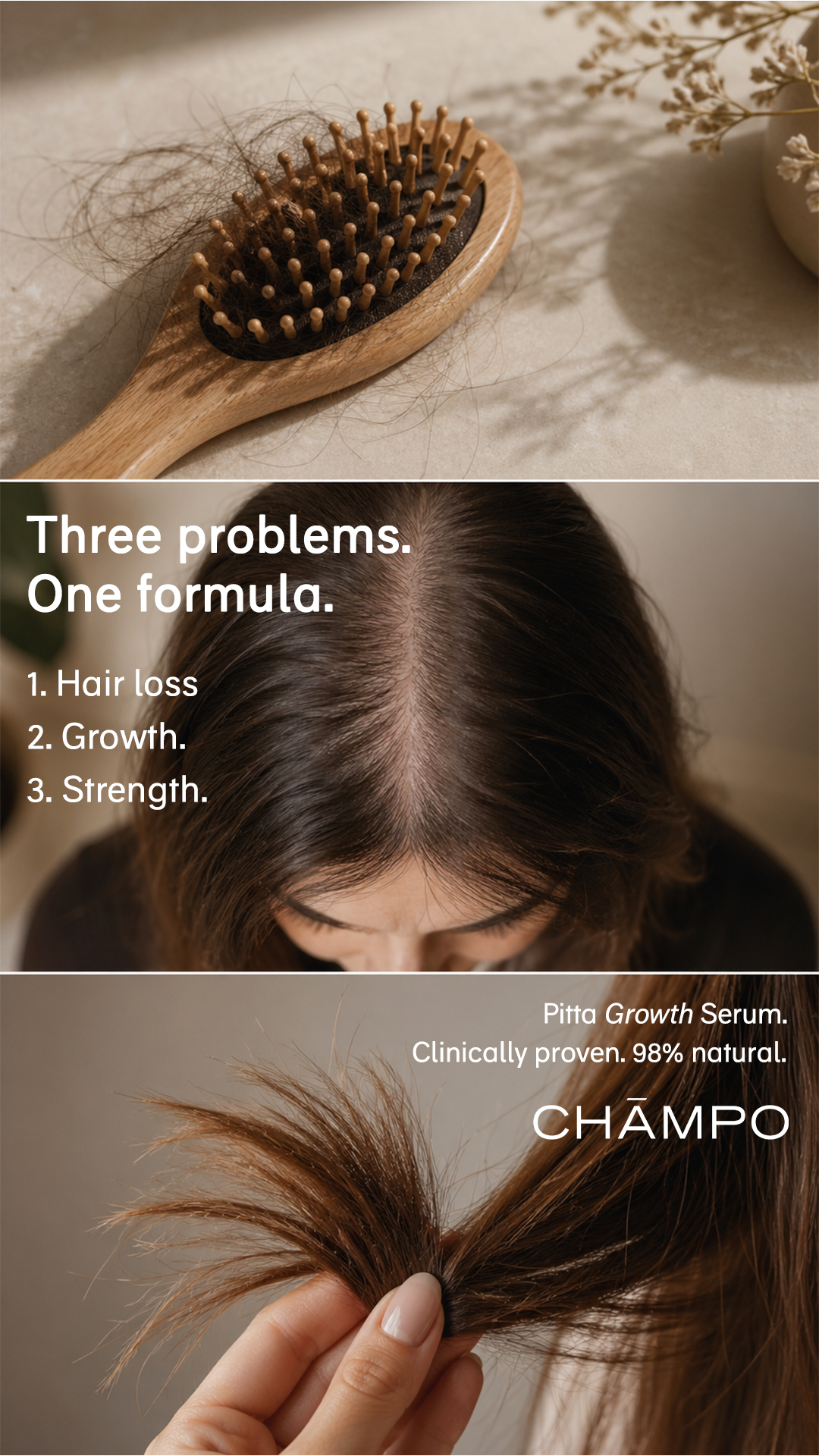 Chāmpo Haircare Facebook ad