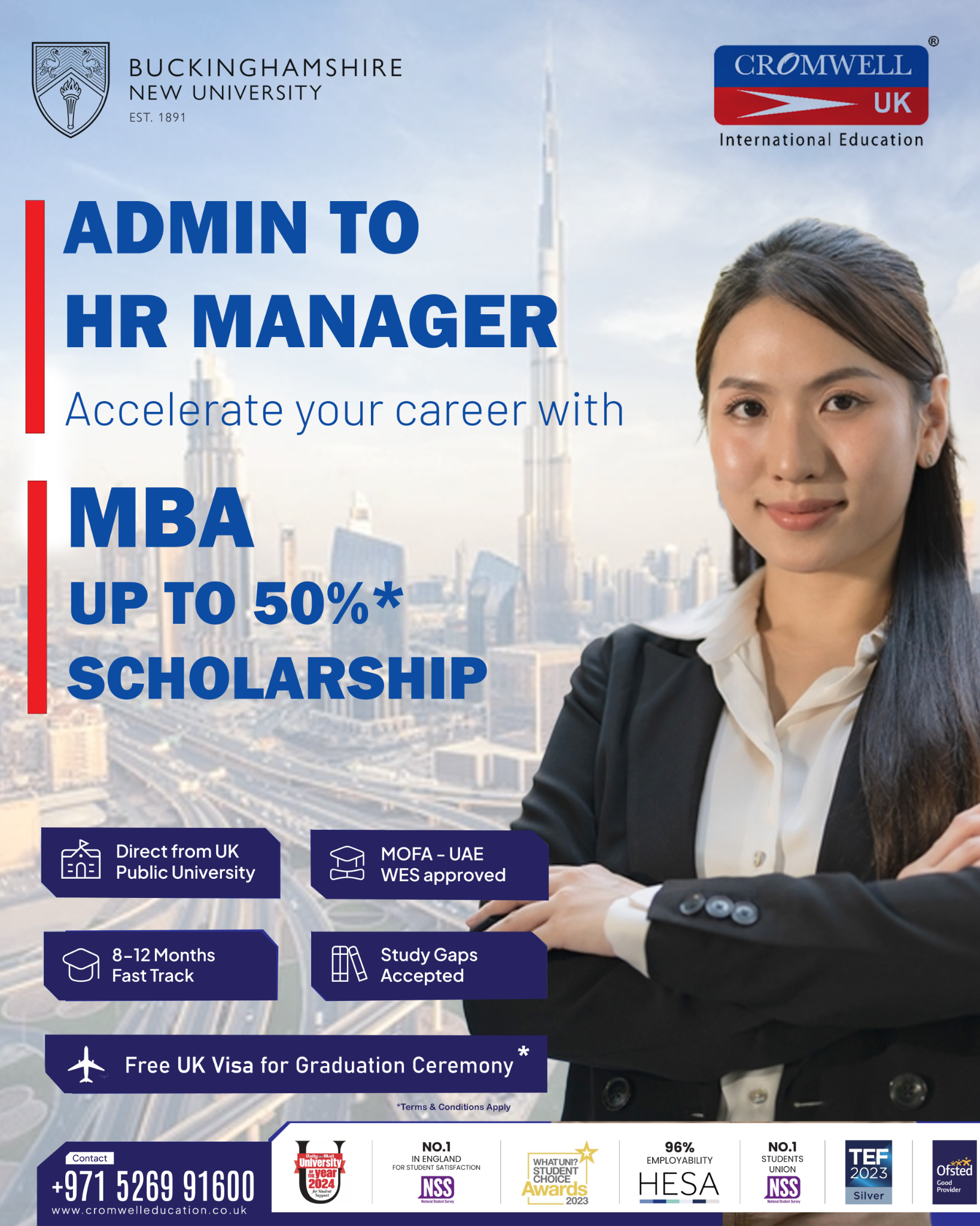 Cromwell UK Facebook ad: Invest sa sarili, Mag-MBA habang nagtatrabaho!