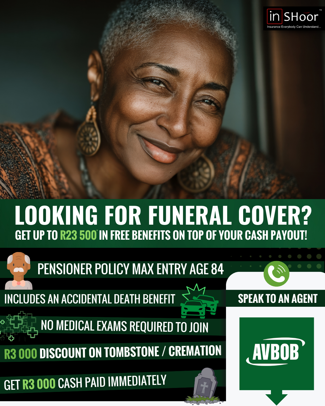 InSHoor Facebook ad: CLICK ON GET QUOTE