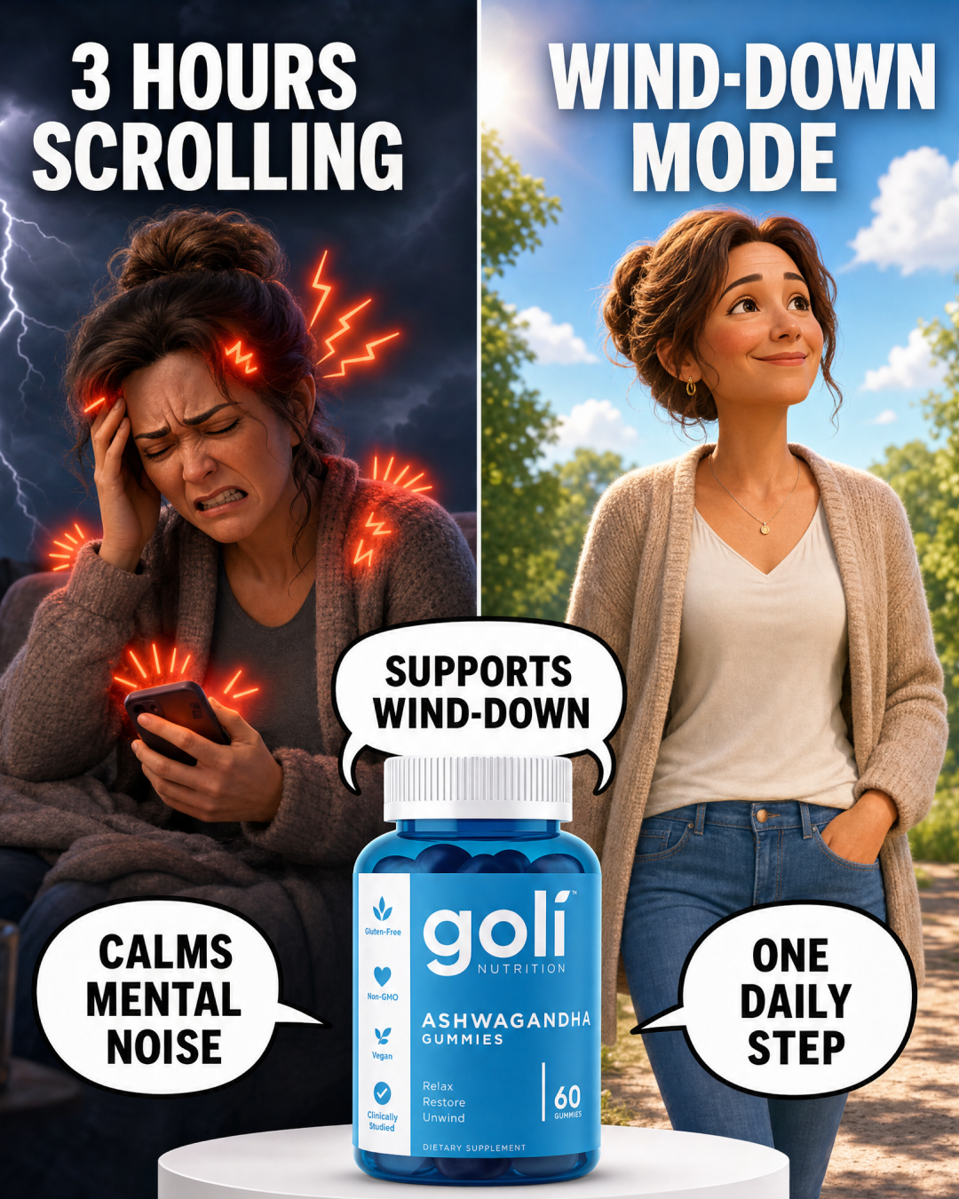 Goli Facebook ad: You Don't Have a Scrolling Problem