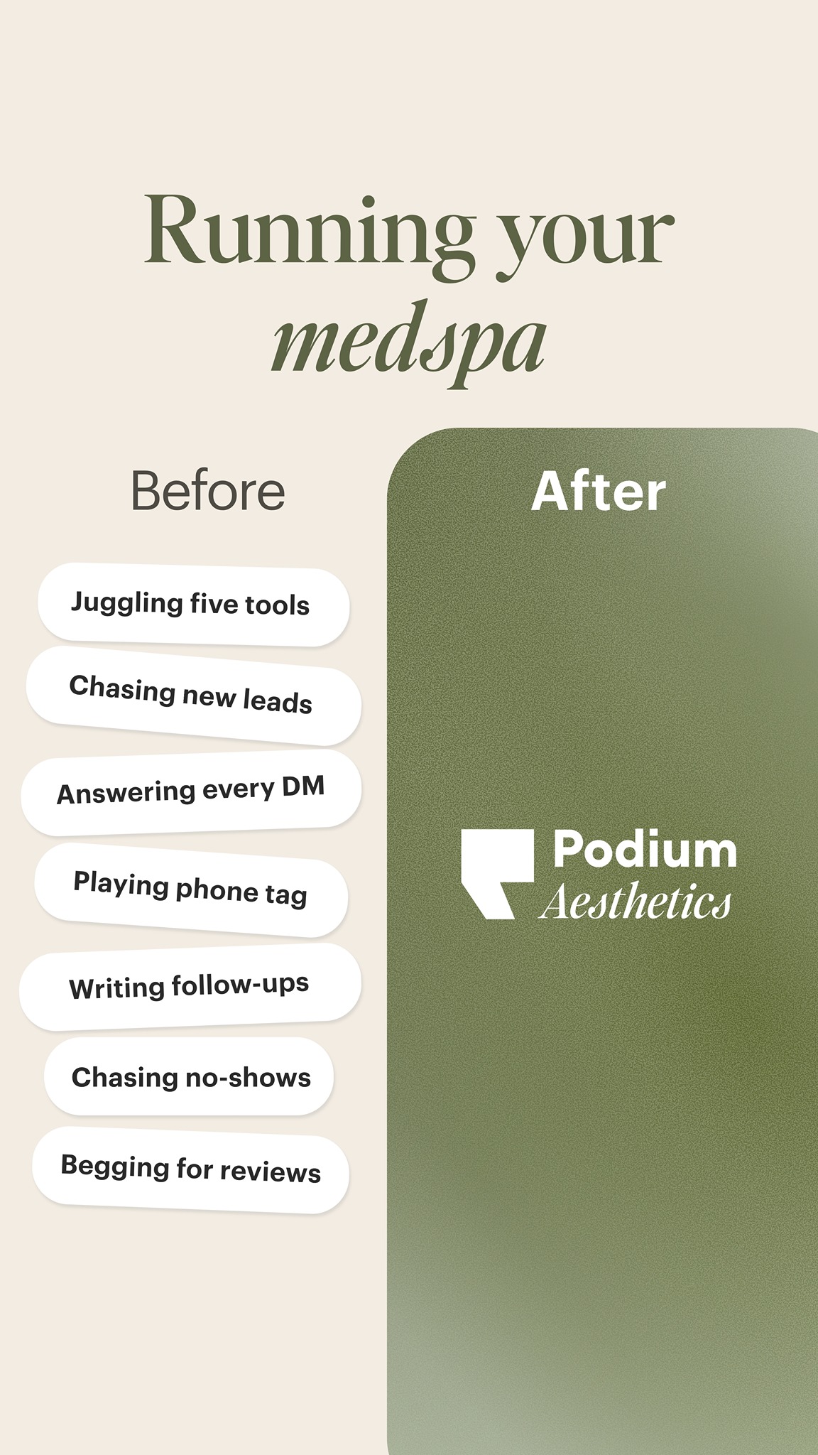 Podium Facebook ad