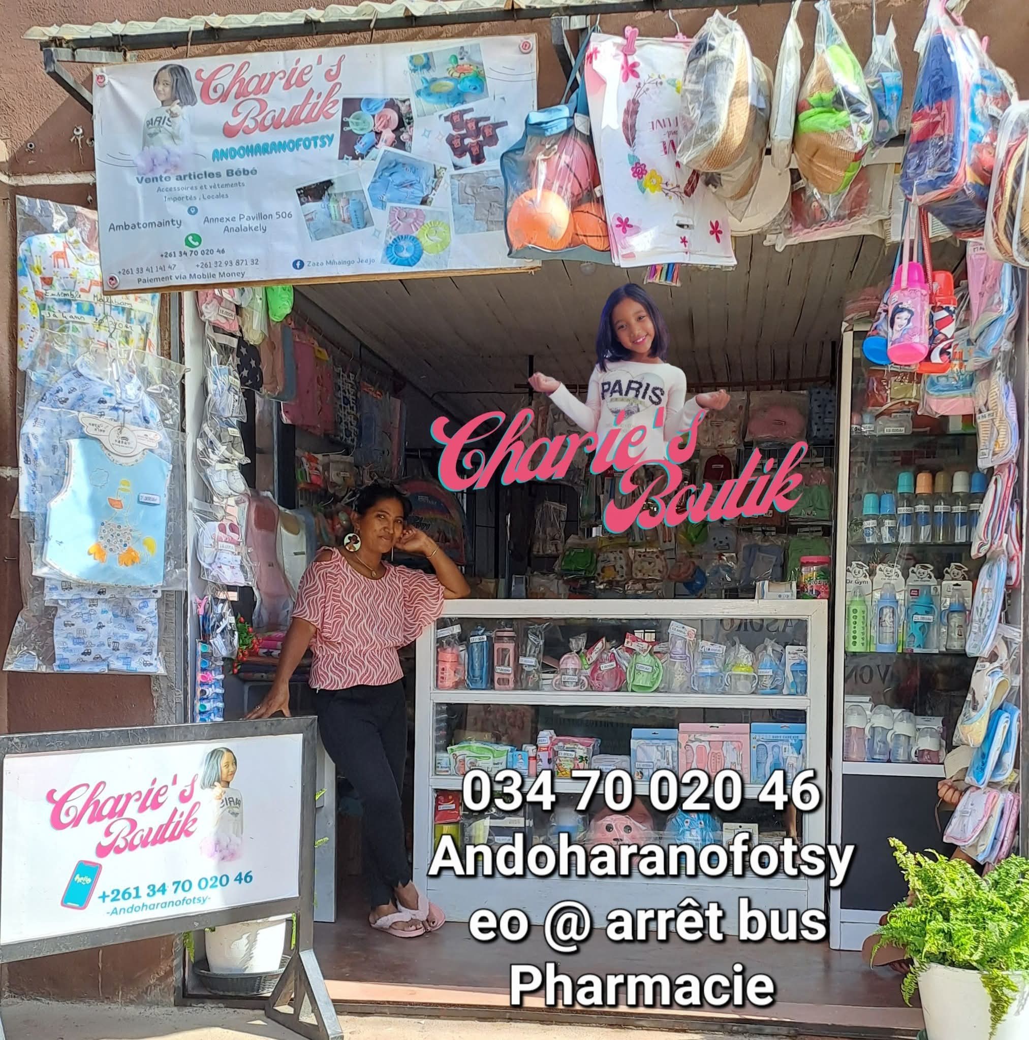 Charie's Boutik Facebook ad: Charie's Boutik 034 70 020 46