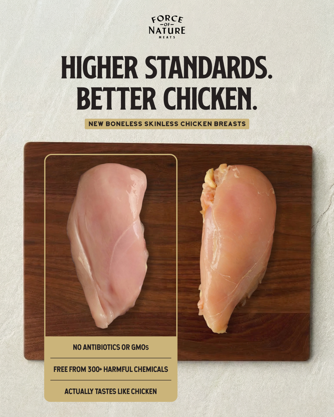 Force Of Nature Meats Facebook ad
