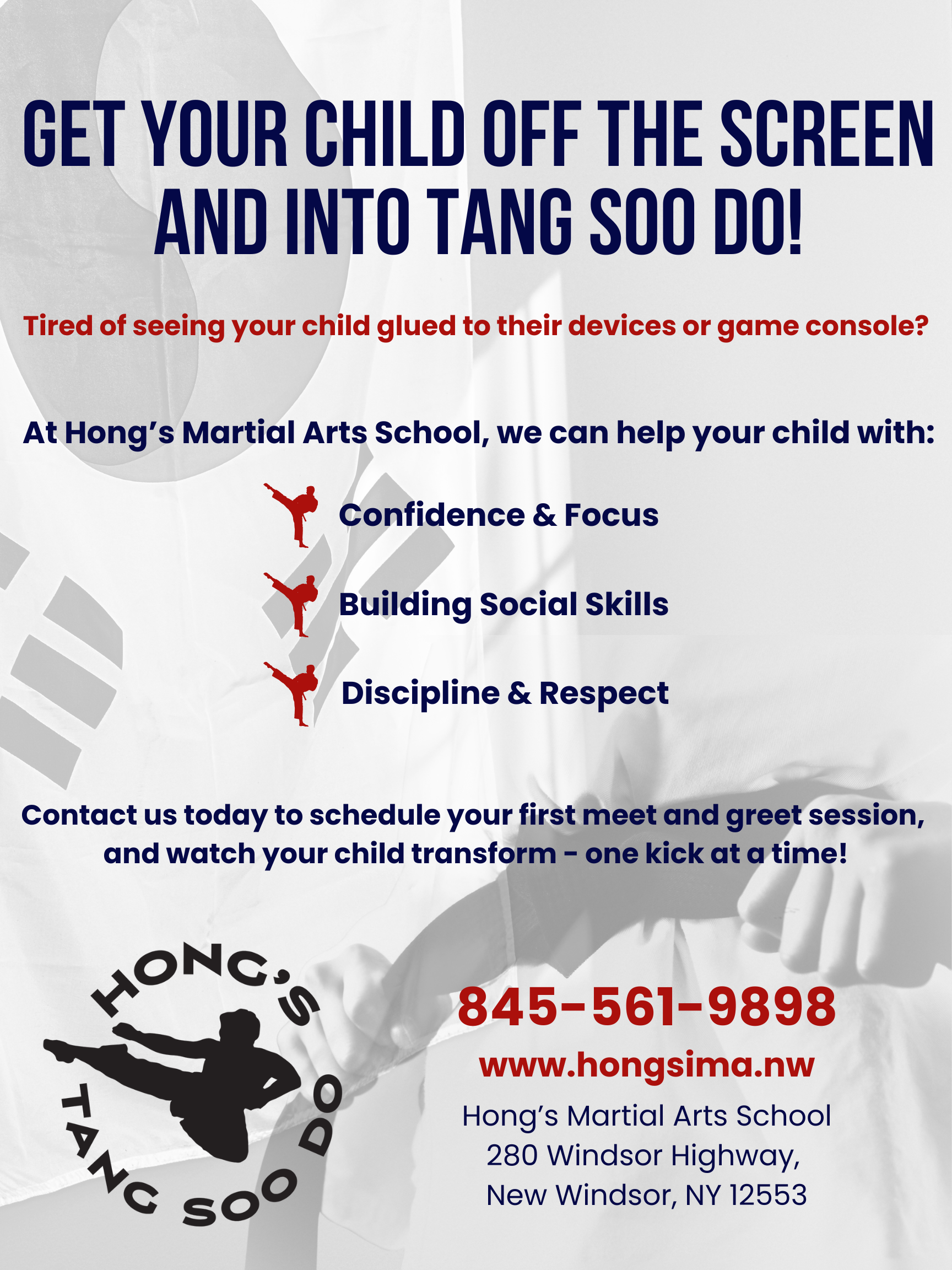 Hong's Martial Arts School Facebook ad