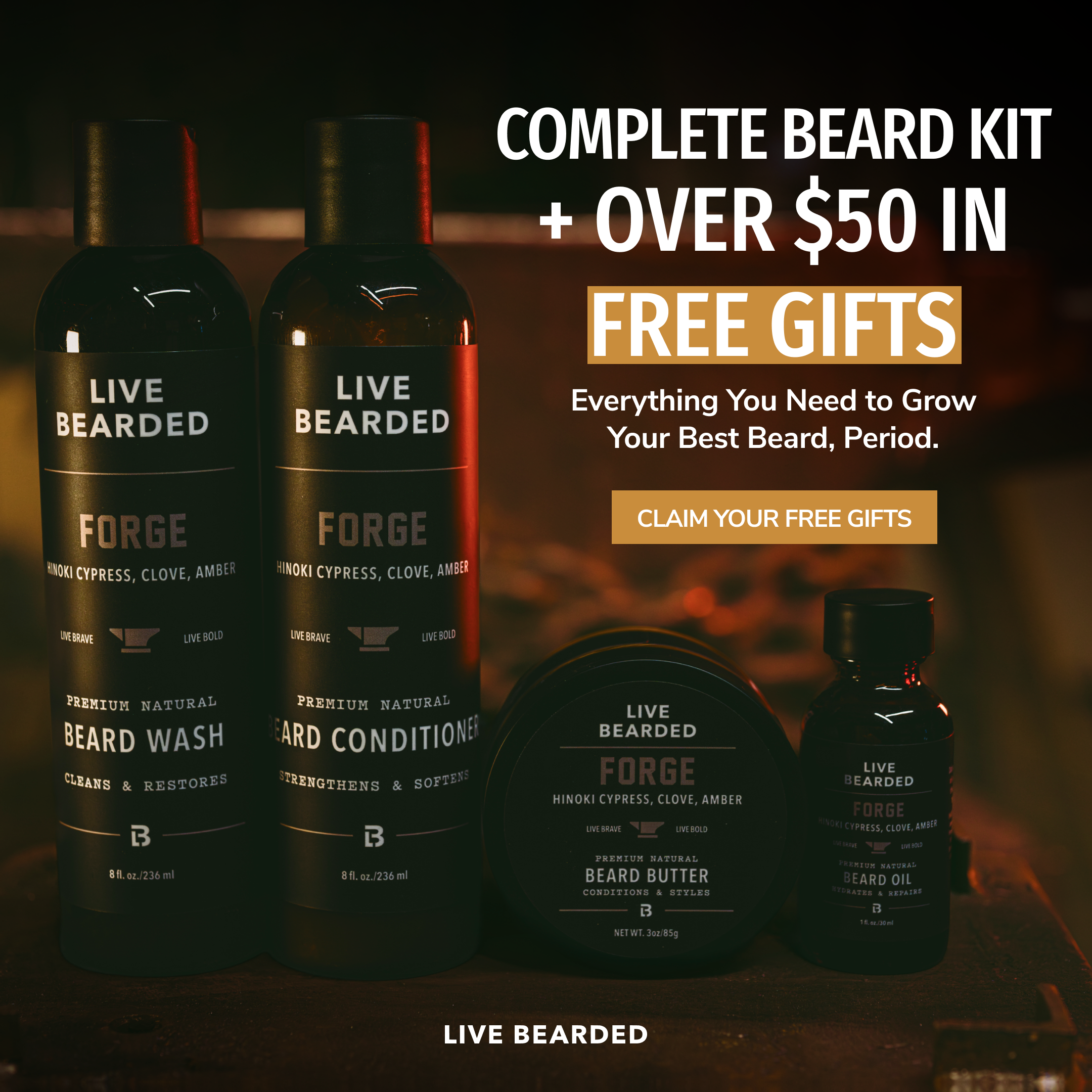Live Bearded Facebook ad